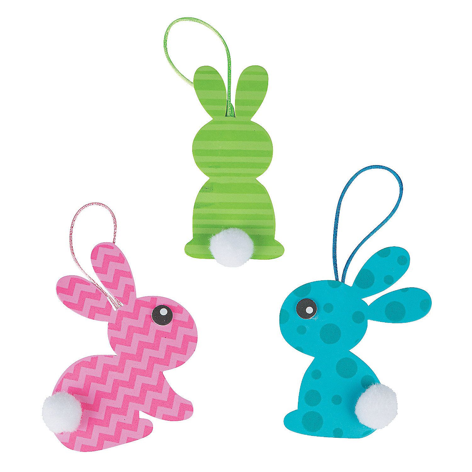 Pom-Pom Bunny Tail Ornament Craft Kit | Craft kits, Bunny and Ornament