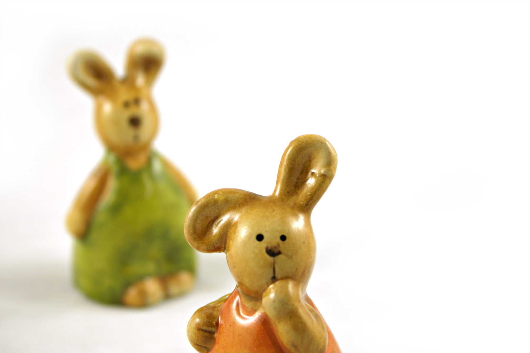 Easter rabbits - one closeup photo