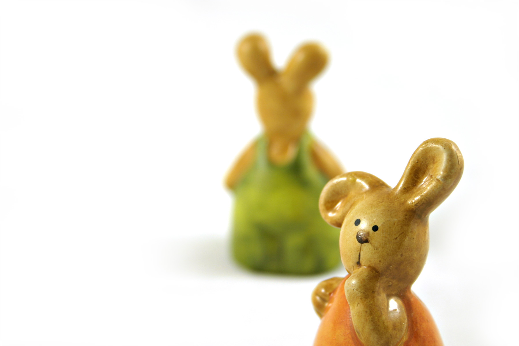 Easter rabbits - one closeup, Cute, Easter, Glass, Green, HQ Photo