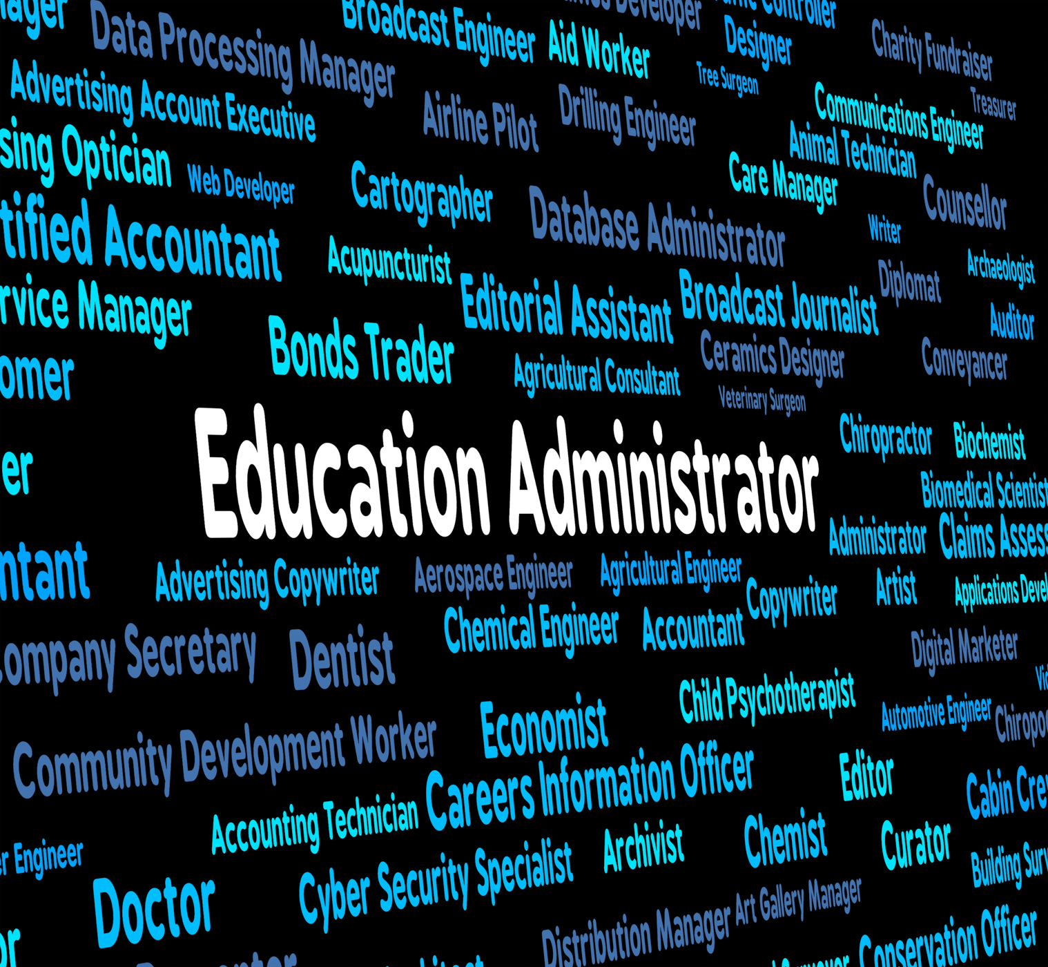 Education administrator means give lessons and administrate photo