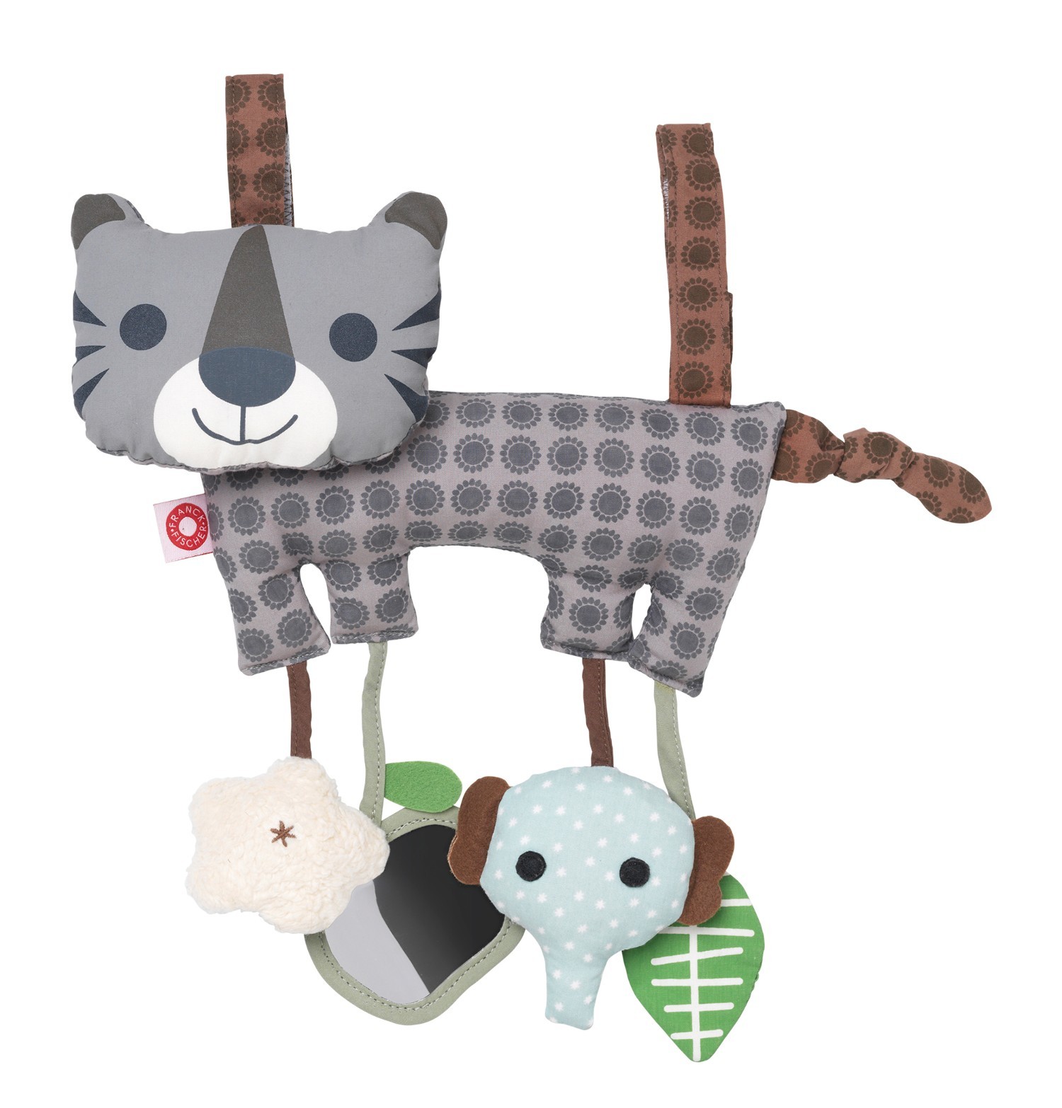 Hasse Grey Tiger Activity Toy Franck and Fischer | Jeujouet.co.uk