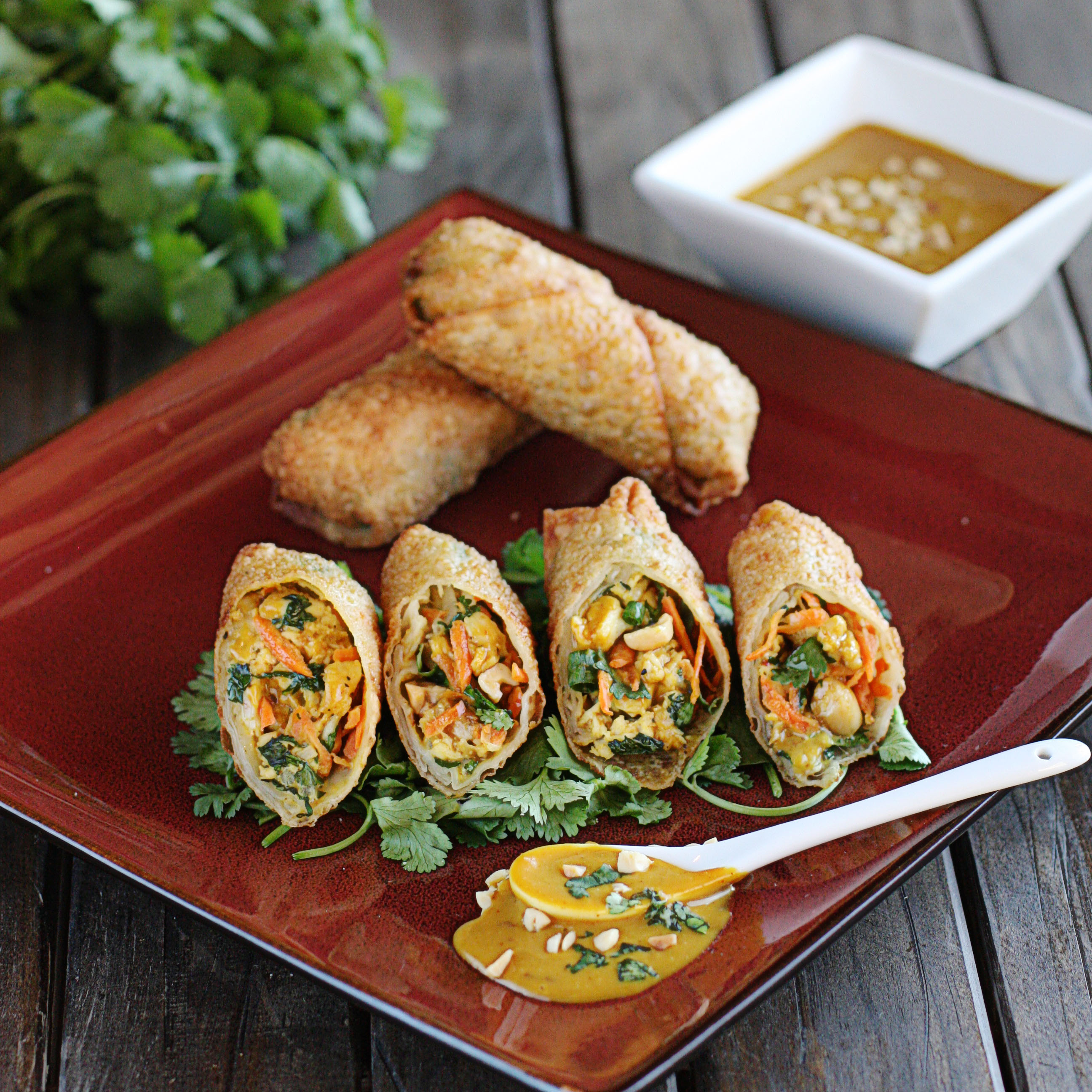 Thai Peanut and Chicken Egg Rolls - The Hopeless Housewife® - The ...