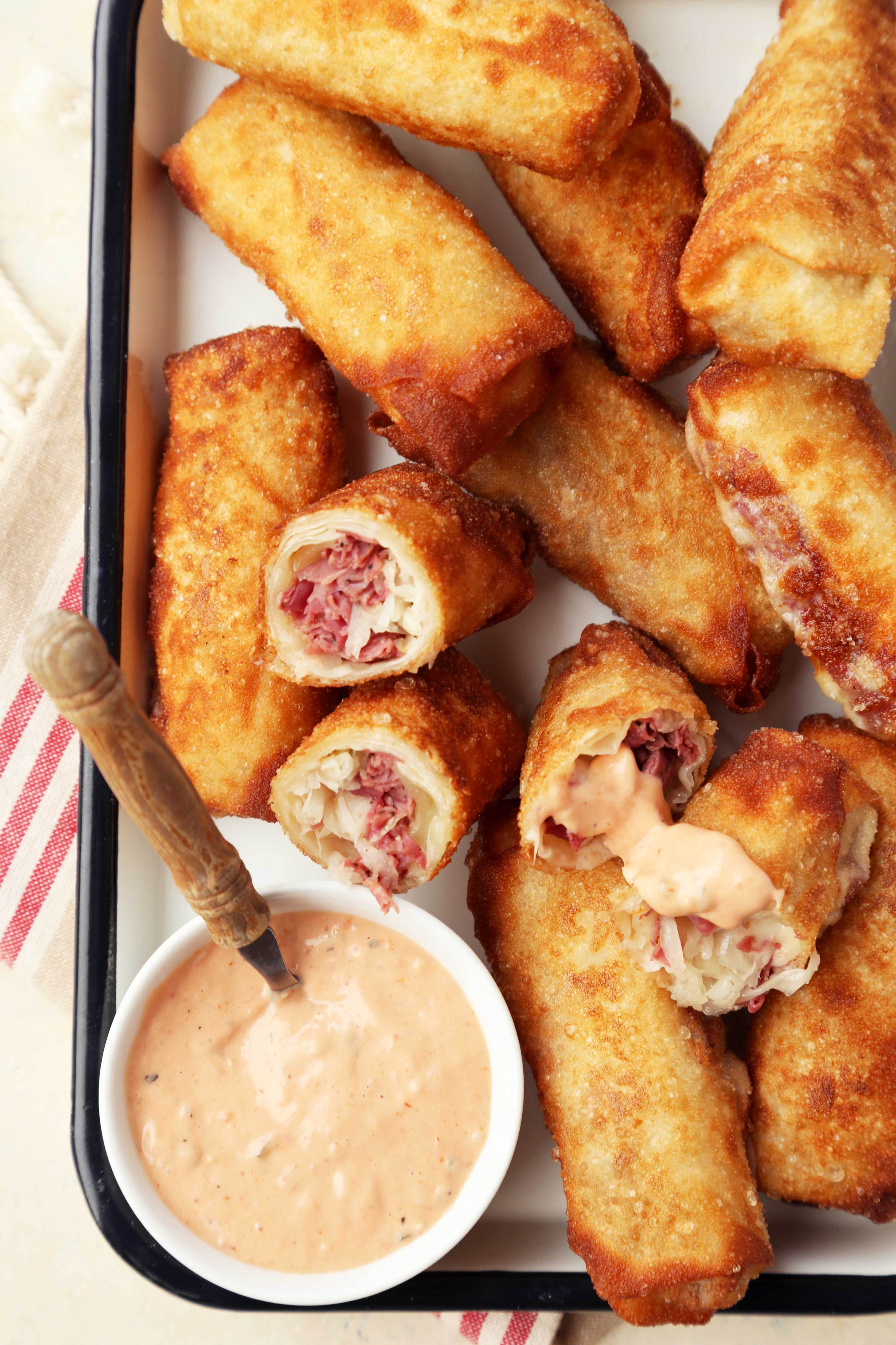 Reuben Sandwich Egg Rolls is sandwich meets snack and it's the most ...