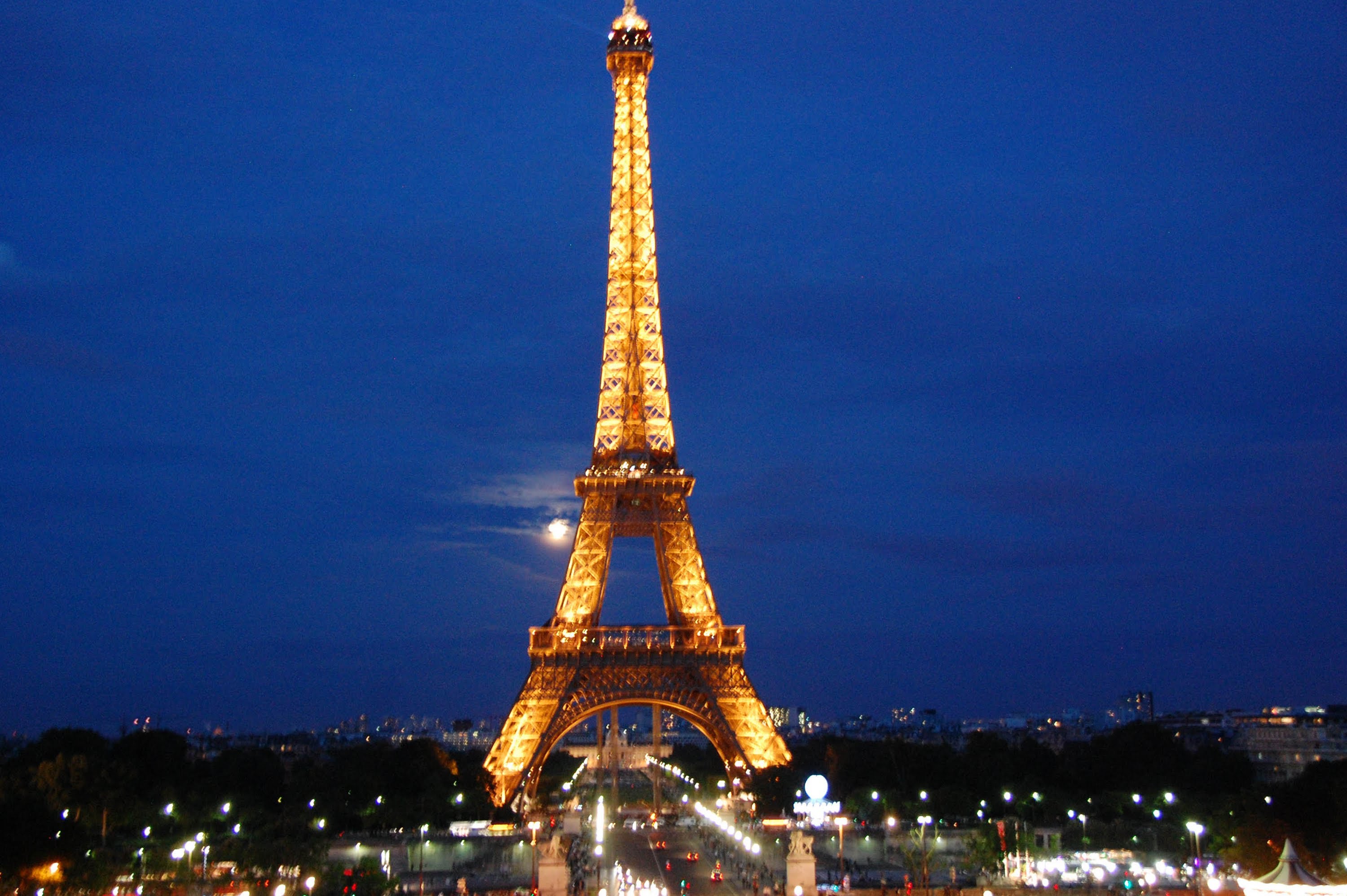 The Eiffel Tower at night - YouTube