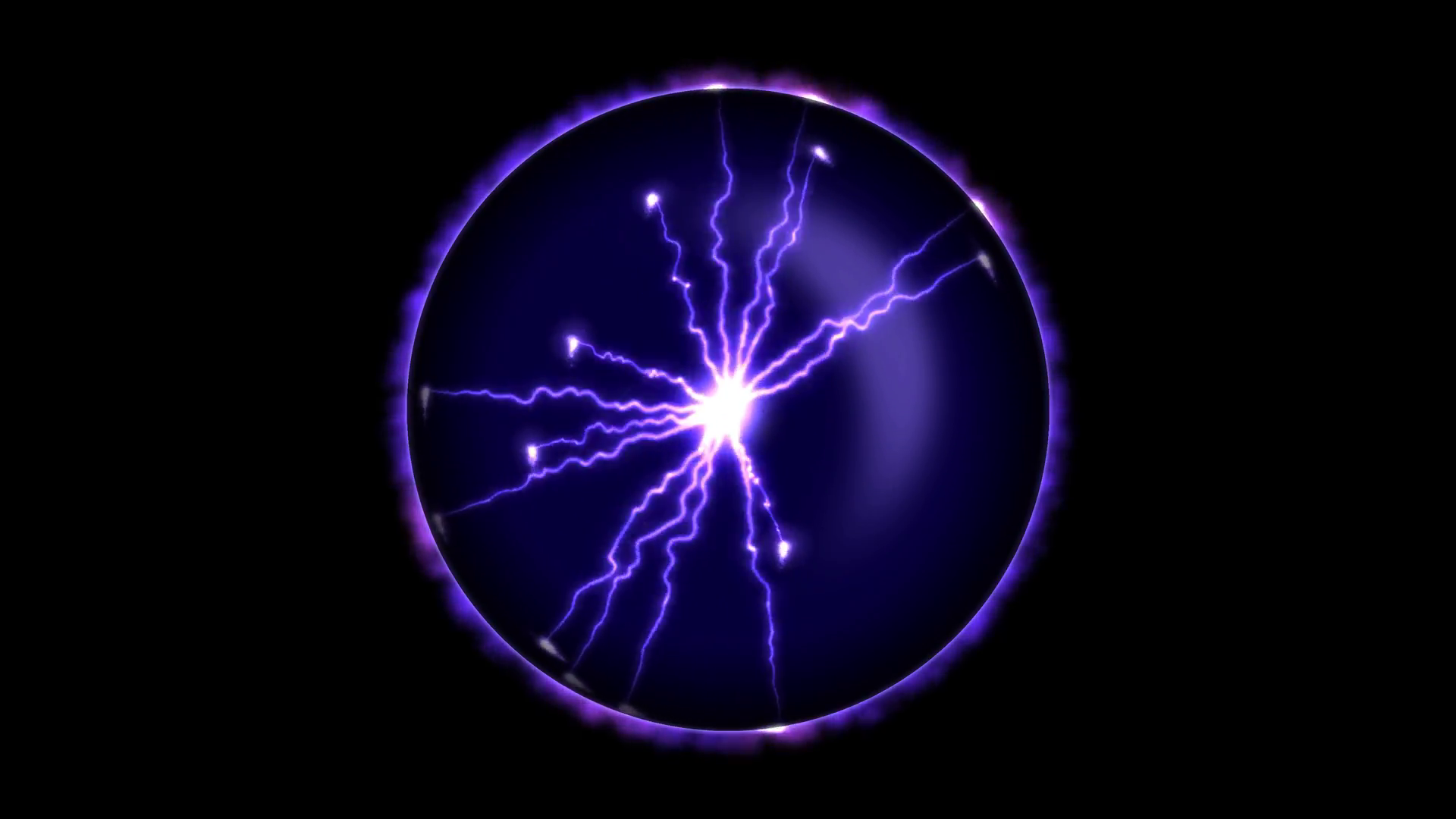 Lightning Orb - Loop Blue Motion Background - Videoblocks