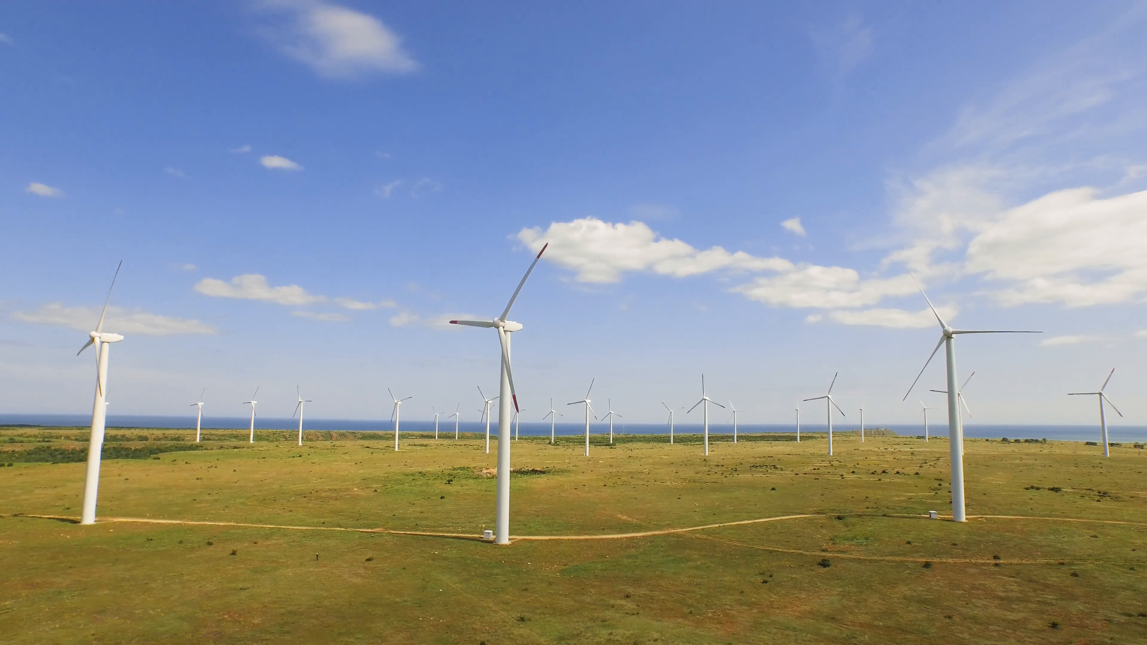Technology Spring Wind Aerial Power Energy Turbine Windmill ...