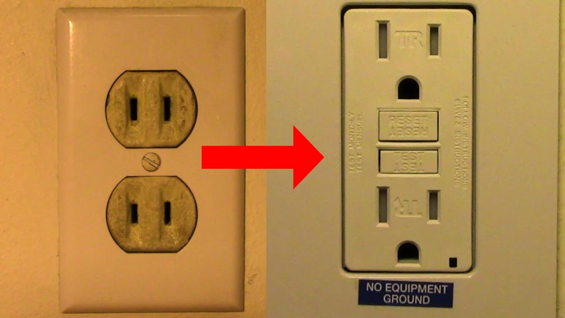 Replace Your Old Two Prong Receptacle with a GFCI Receptacle per ...