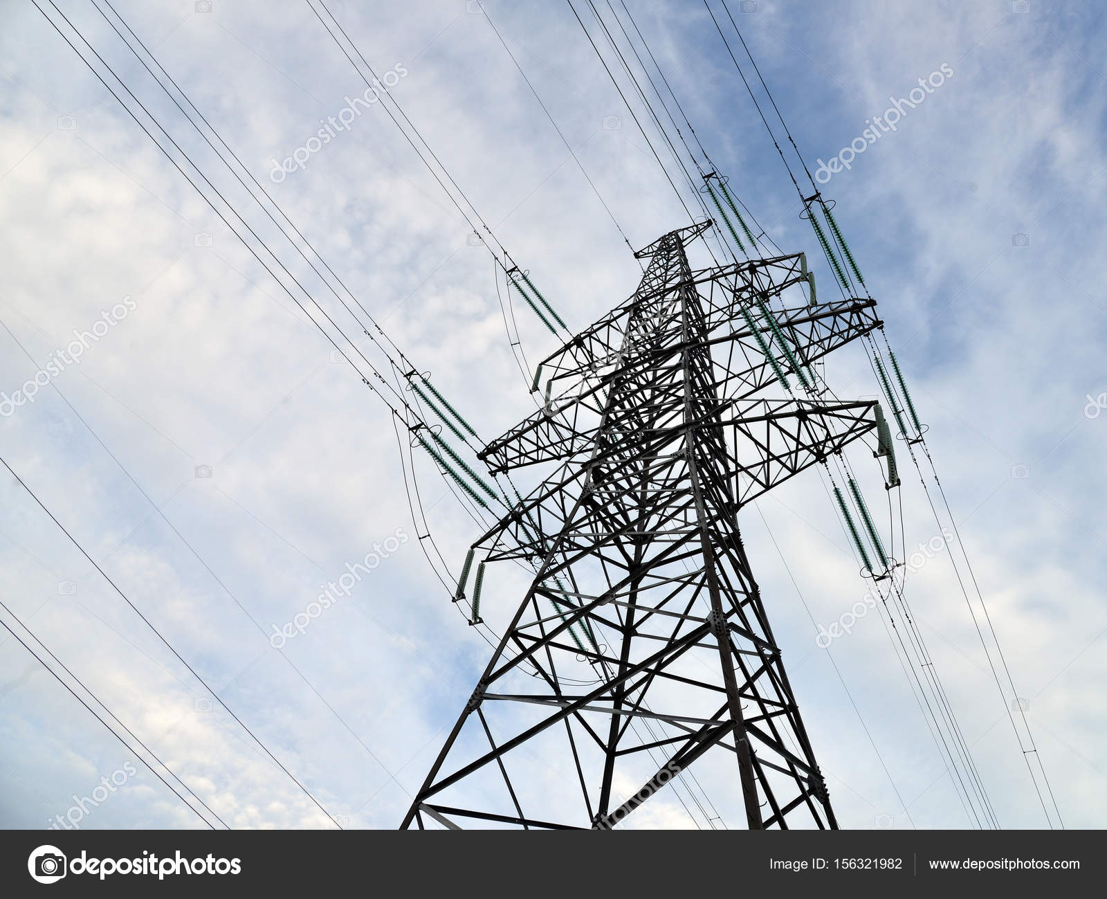 Electric power lines close up. — Stock Photo © ivantcovlad #156321982