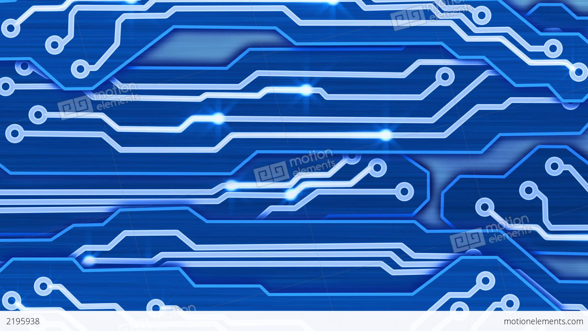 Blue Electronic Circuit Plates Loop Stock Animation | 2195938