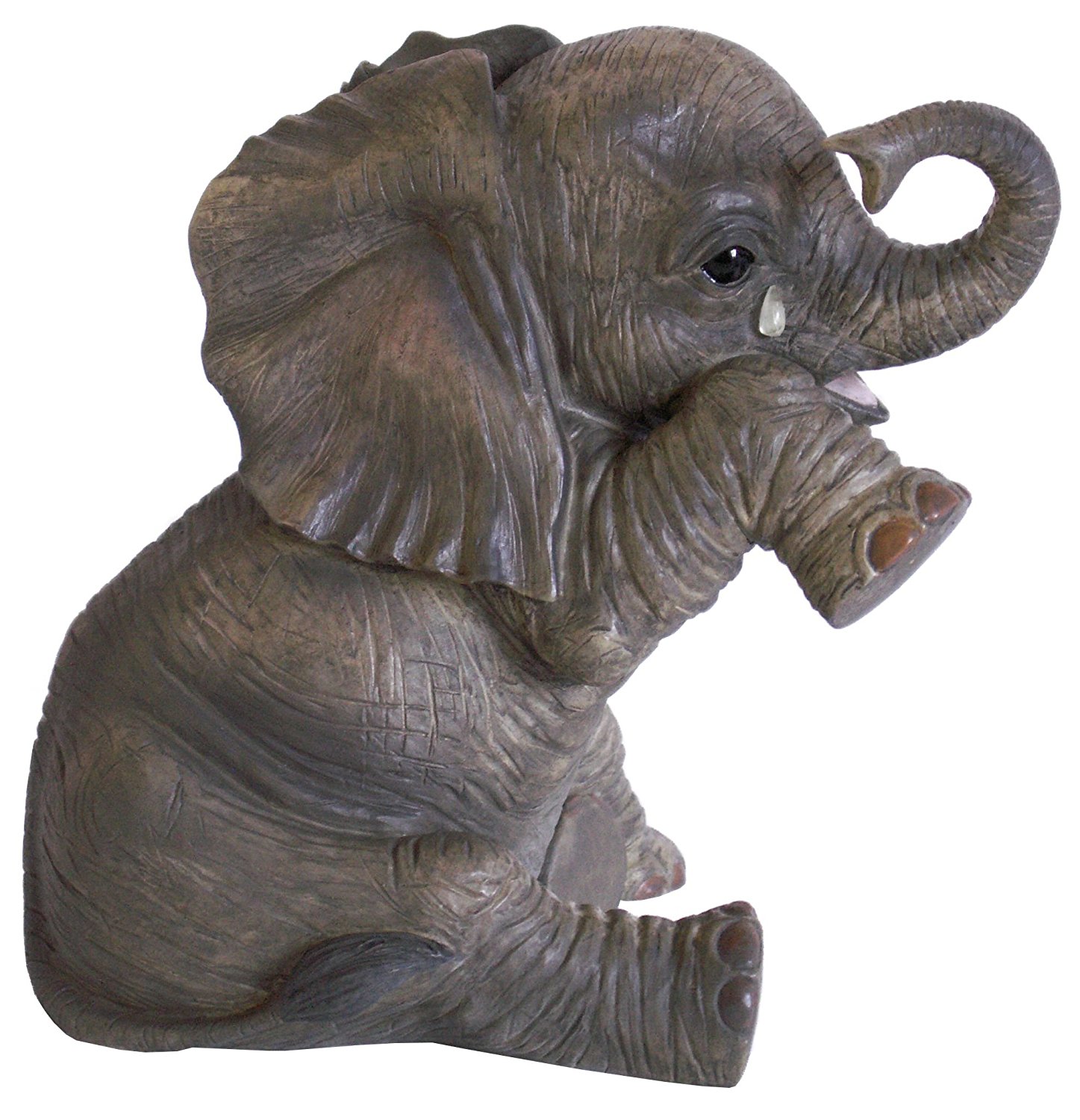 Crying Baby African Elephant 'Missing You' Statue From Leonardo 'Out ...