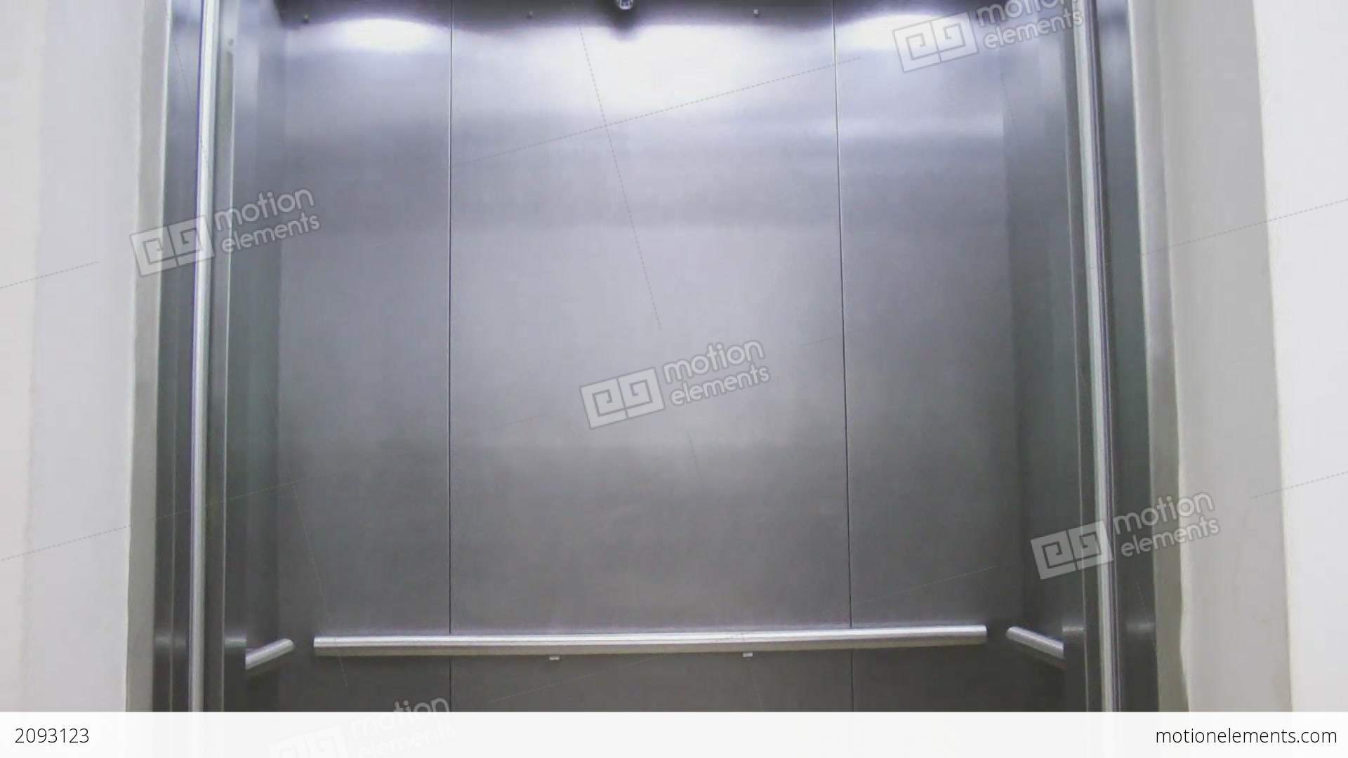 Inside Elevator And Doors Open Stock video footage | 2093123