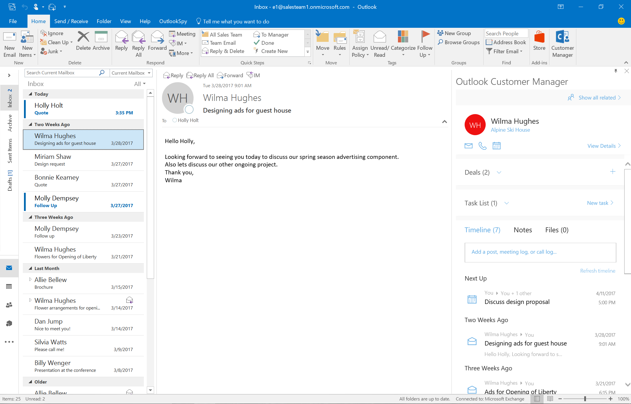 Get started with Outlook Customer Manager - Office Support