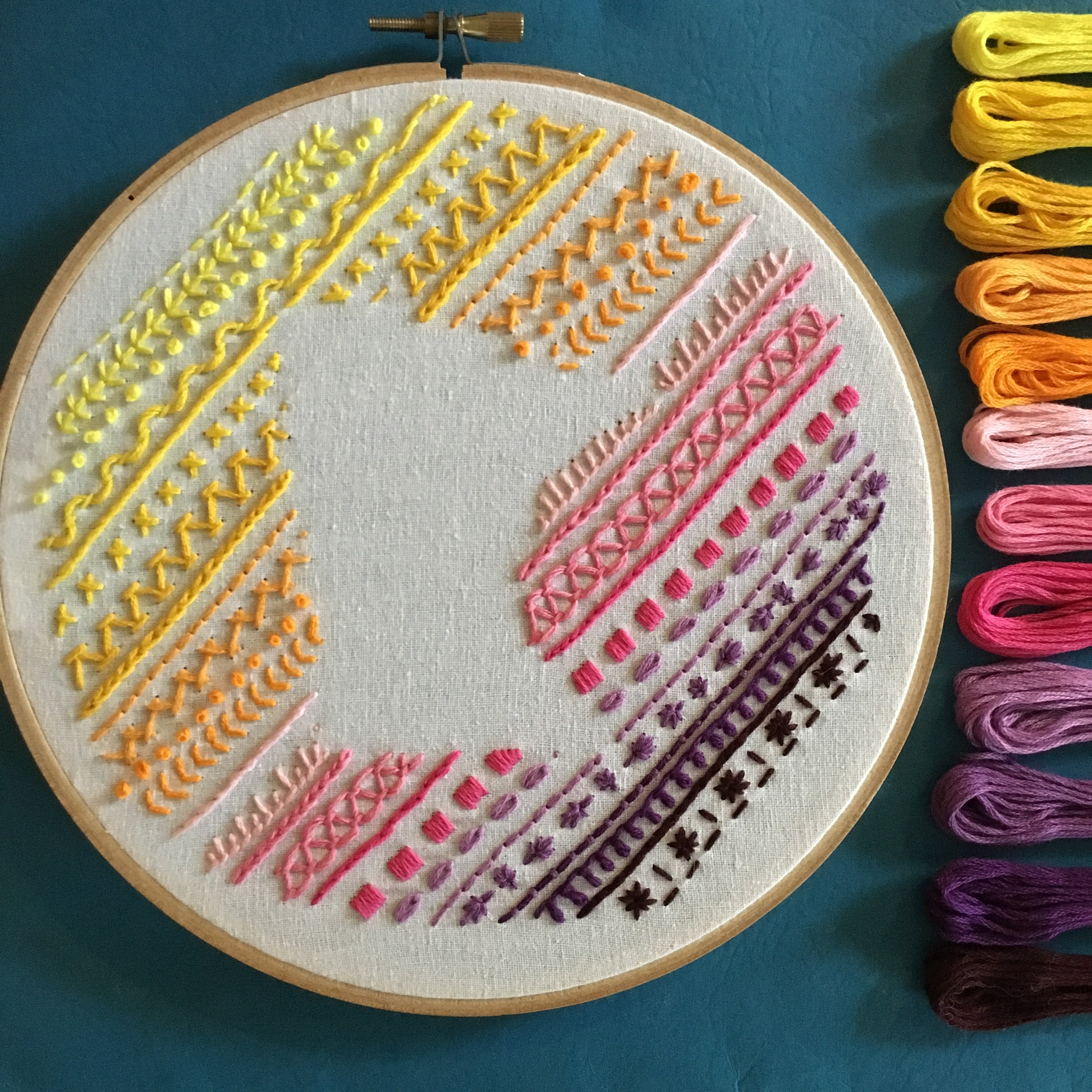 Embroidery Sampler (Teen or Adult Beginner) - The Linden Tree