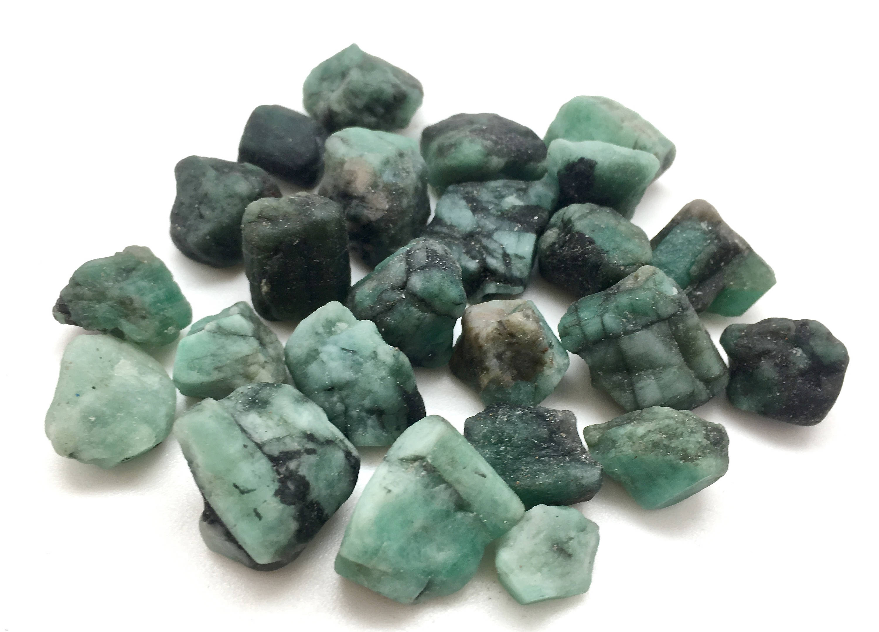 raw emerald stone xsmall genuine emerald crystal Natural