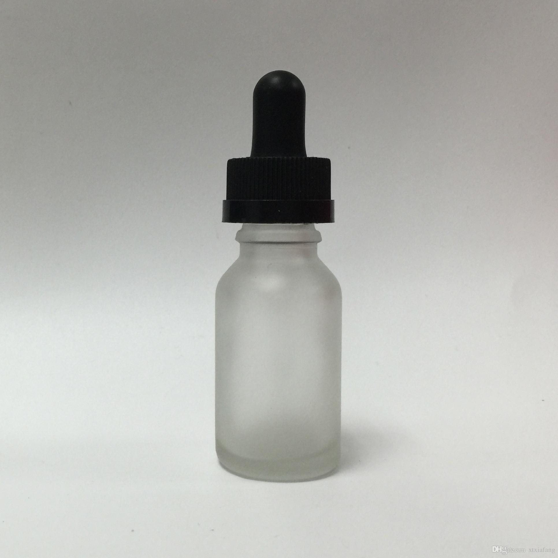 15ml Transparent Frosted Glass Dropper Bottles E Juice E Liquid ...