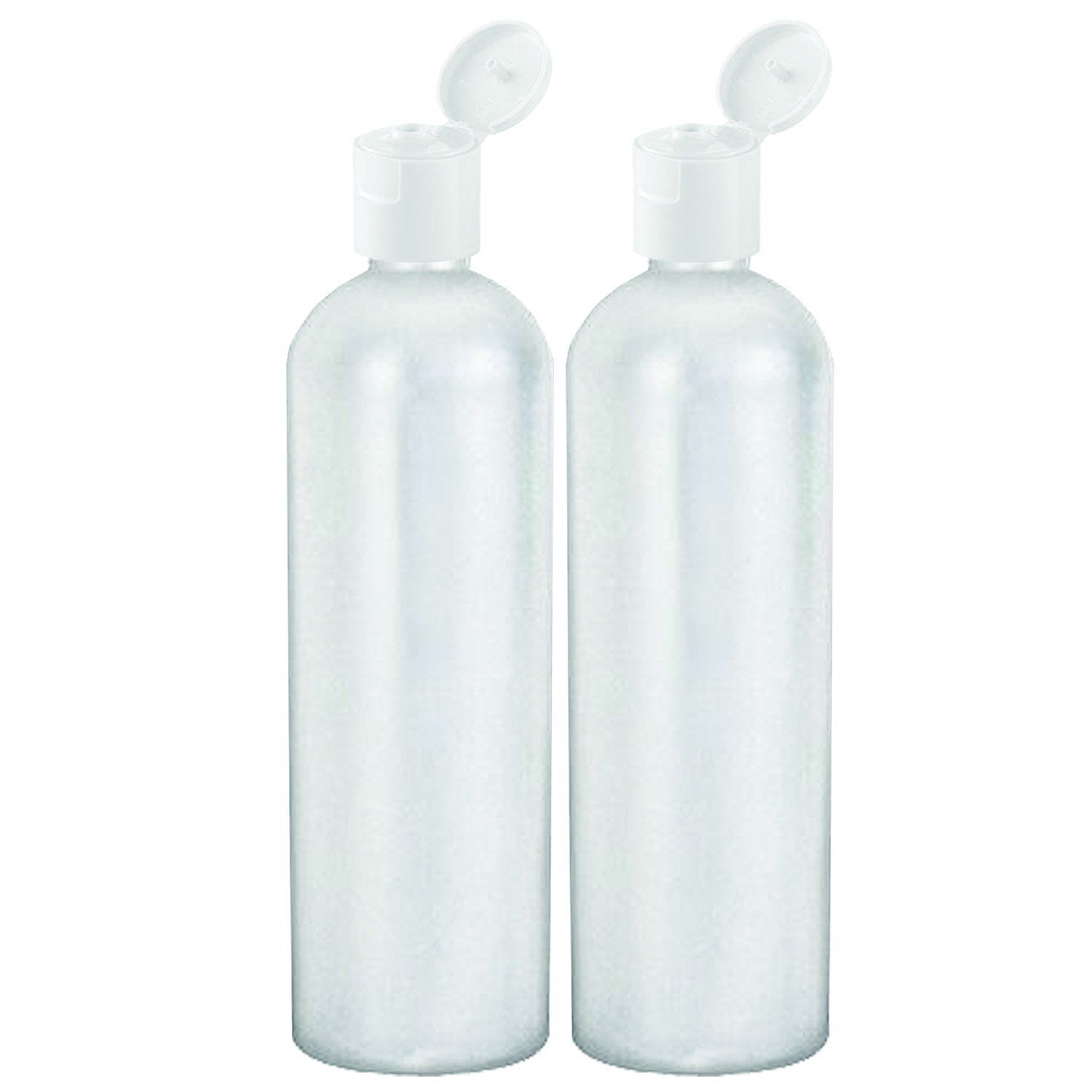 Empty Bottle BPA Free 16 Oz Plastic Shampoo Bottle HDPE Flip Cap ...