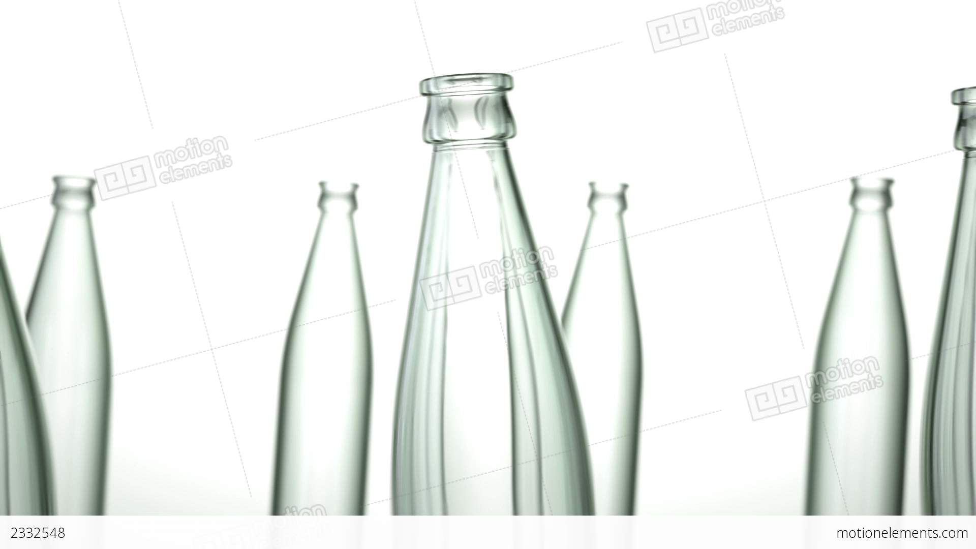 Loopable Unsteady Empty Bottles Production Line St Stock Animation ...
