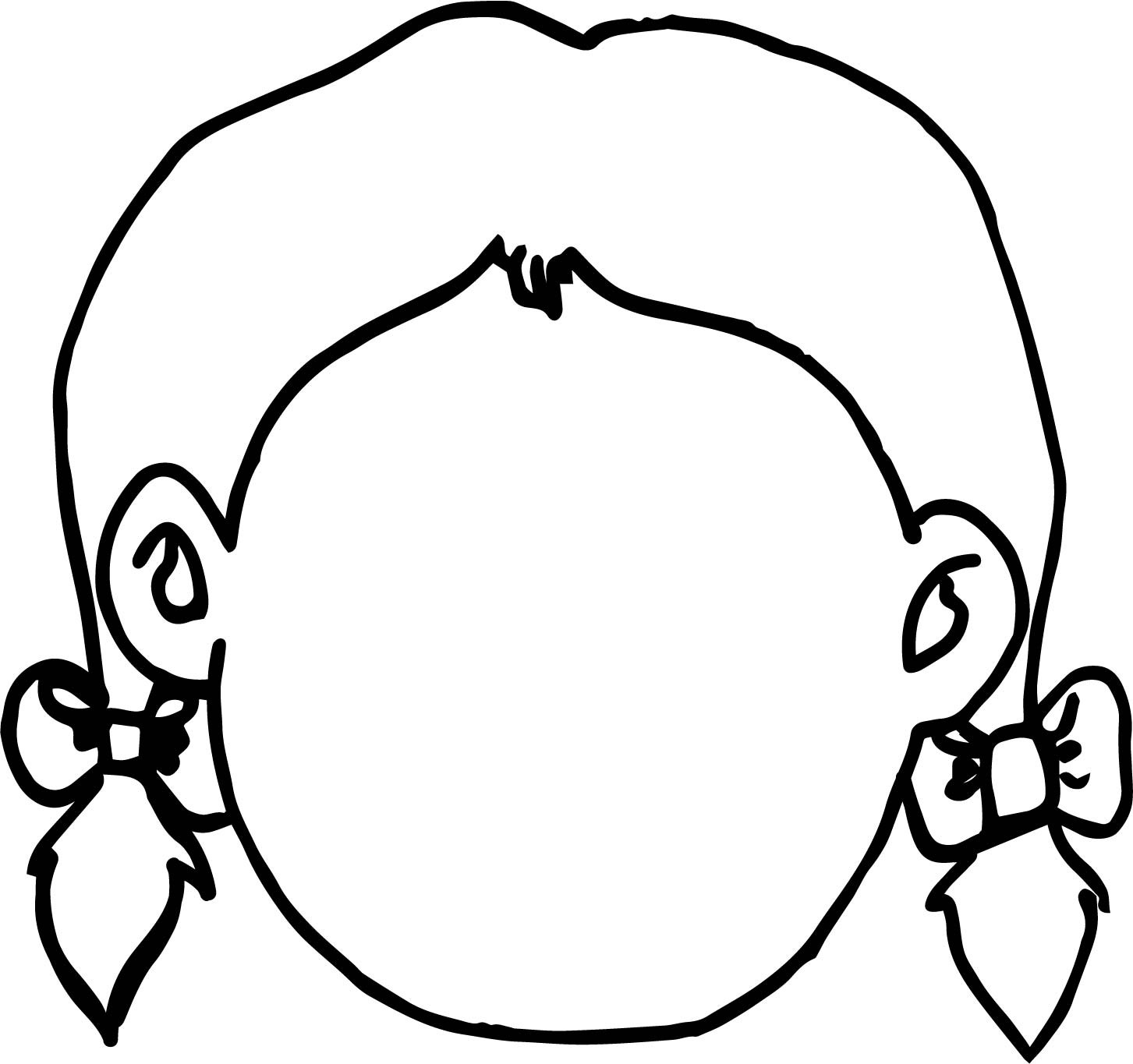 face coloring page elegant empty girl face coloring page resume girl ...