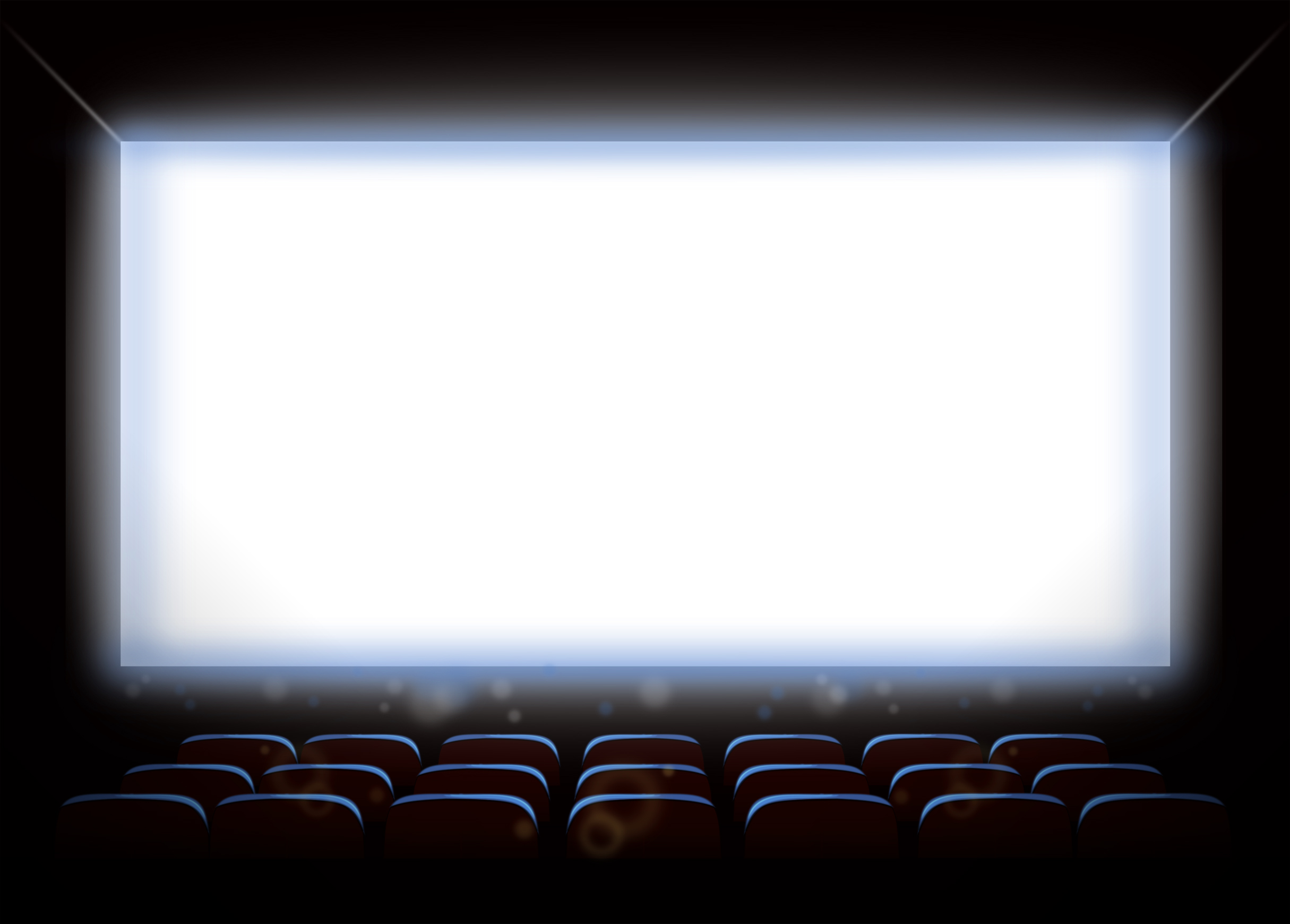 Empty Movie Theatre, Art, Projector, Screening, Screen, HQ Photo