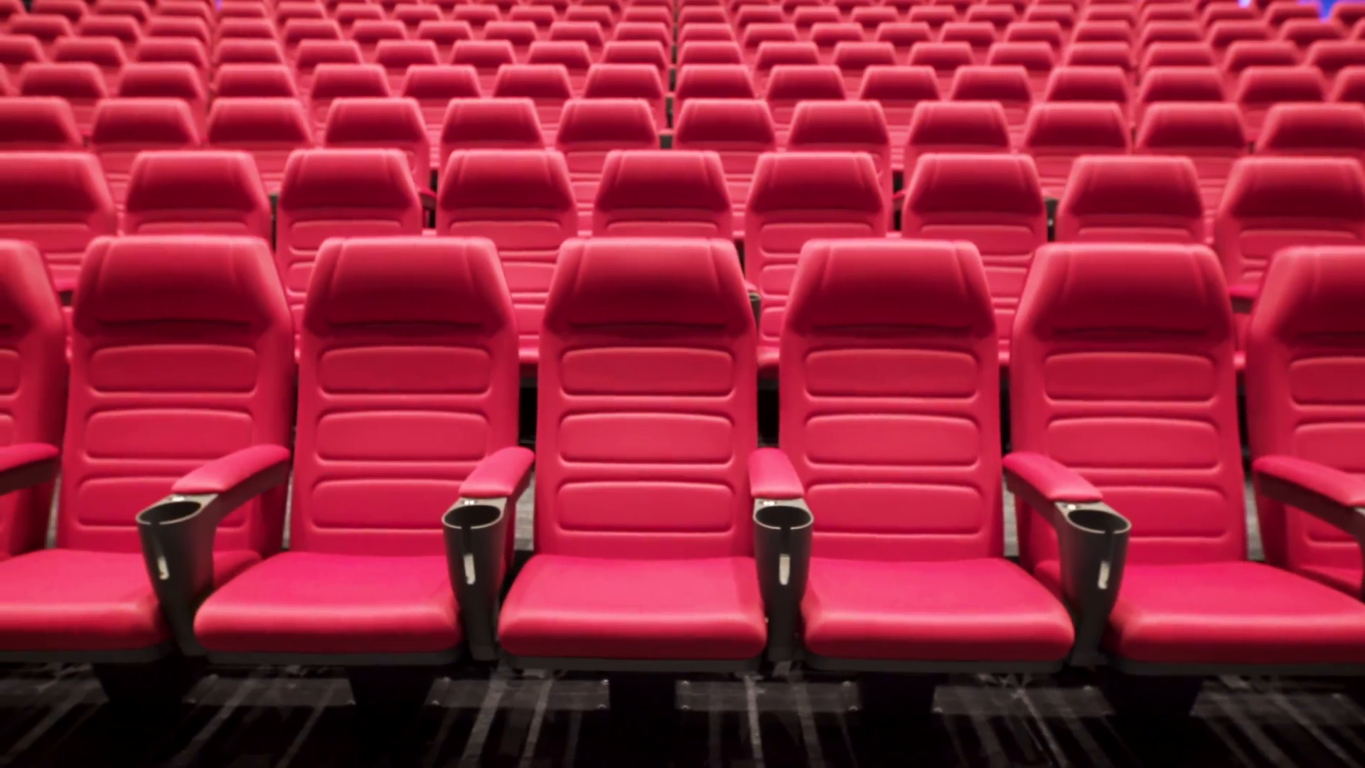 Empty seats in a movie theater Stock Video Footage - Videoblocks