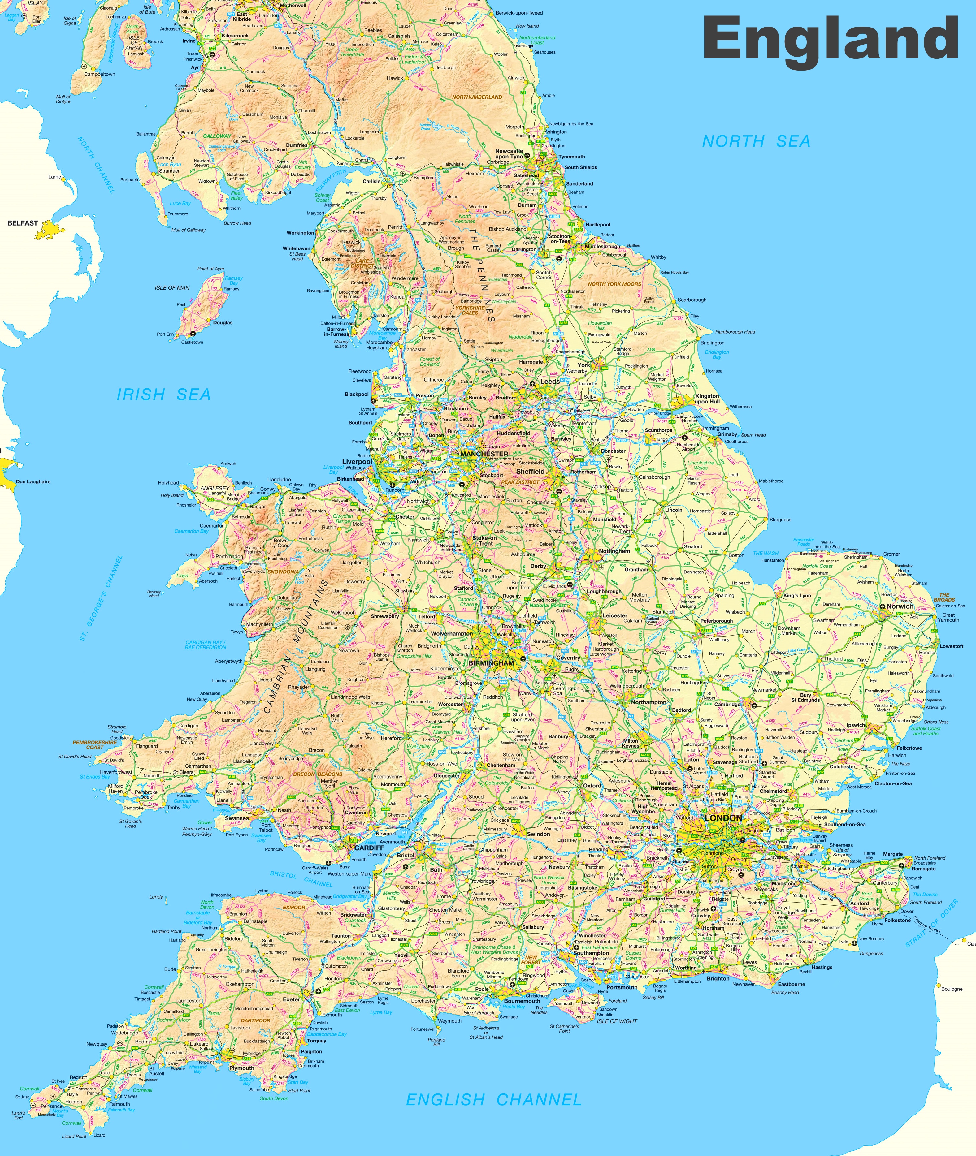 Map of England and Wales ﻿