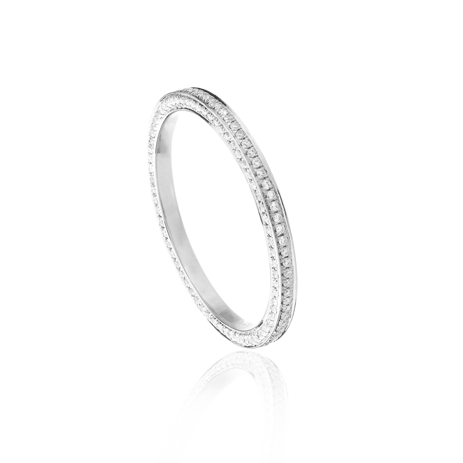 ANNA 3D Eternity Ring DUCHESS in 18 ct. White Gold with 214 White ...