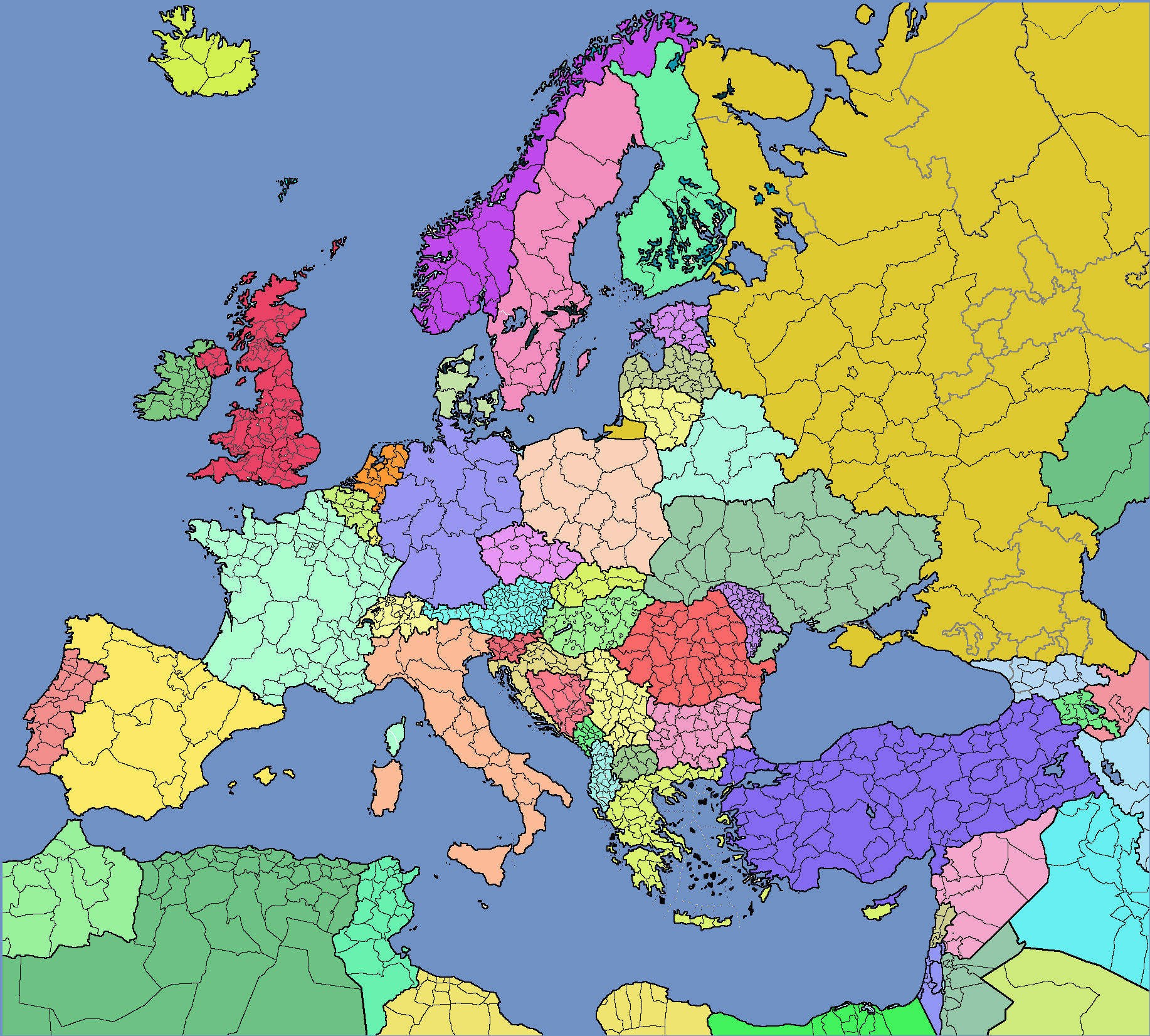 Map Of Europe With Provinces Images And Photos Finder