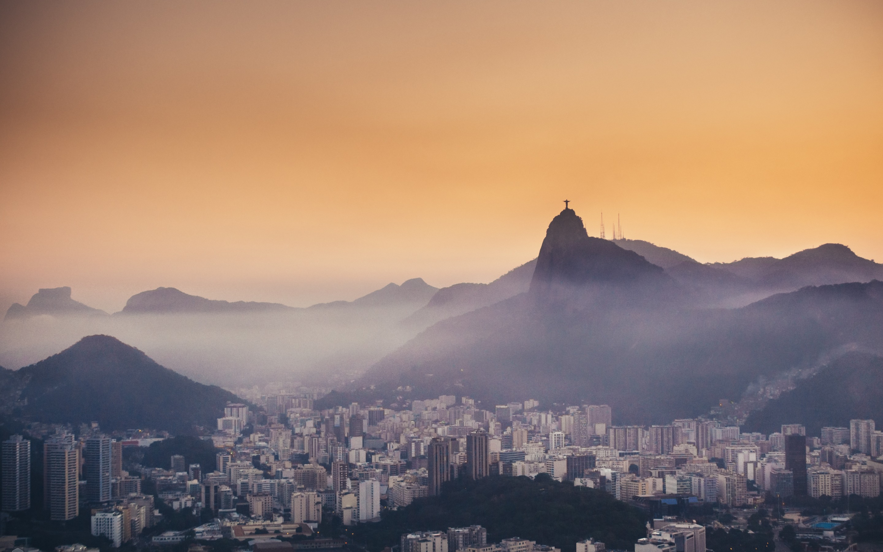 Rio De Janeiro Evening Fog Brazil wallpapers