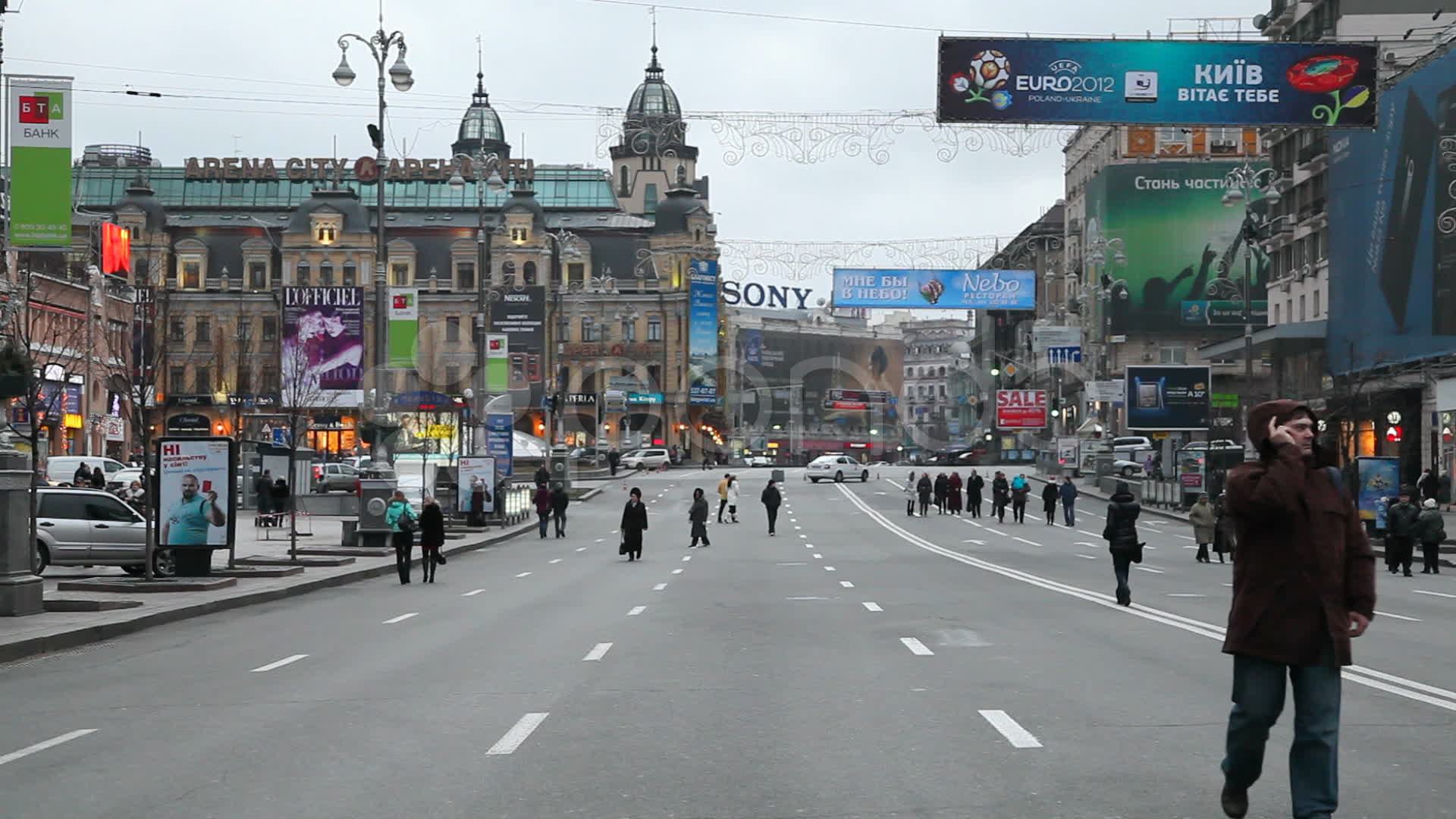 Kreschatik street in Kiev ~ Stock Video #10729715 | Pond5