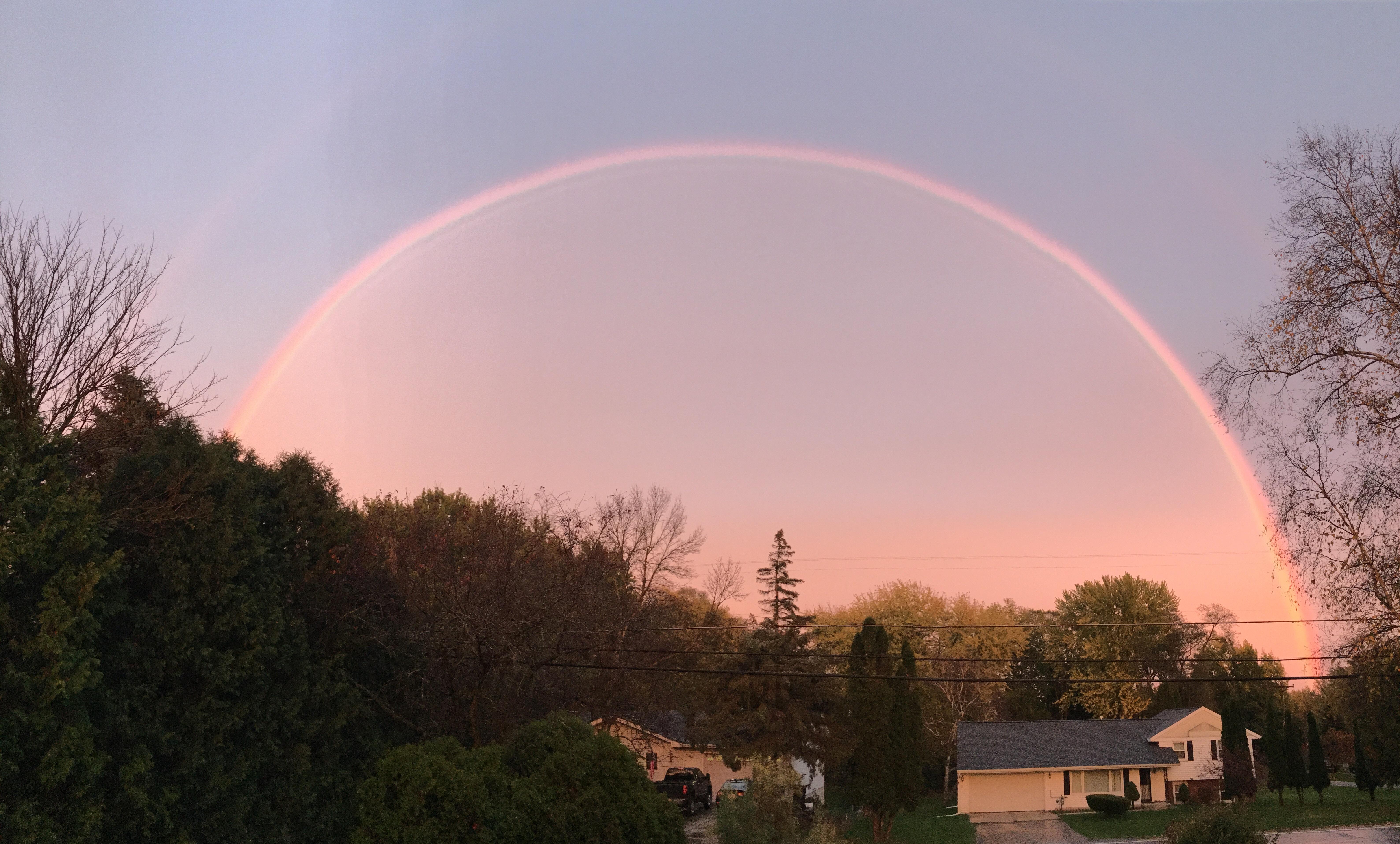 Amazing rainbow this evening! : madisonwi