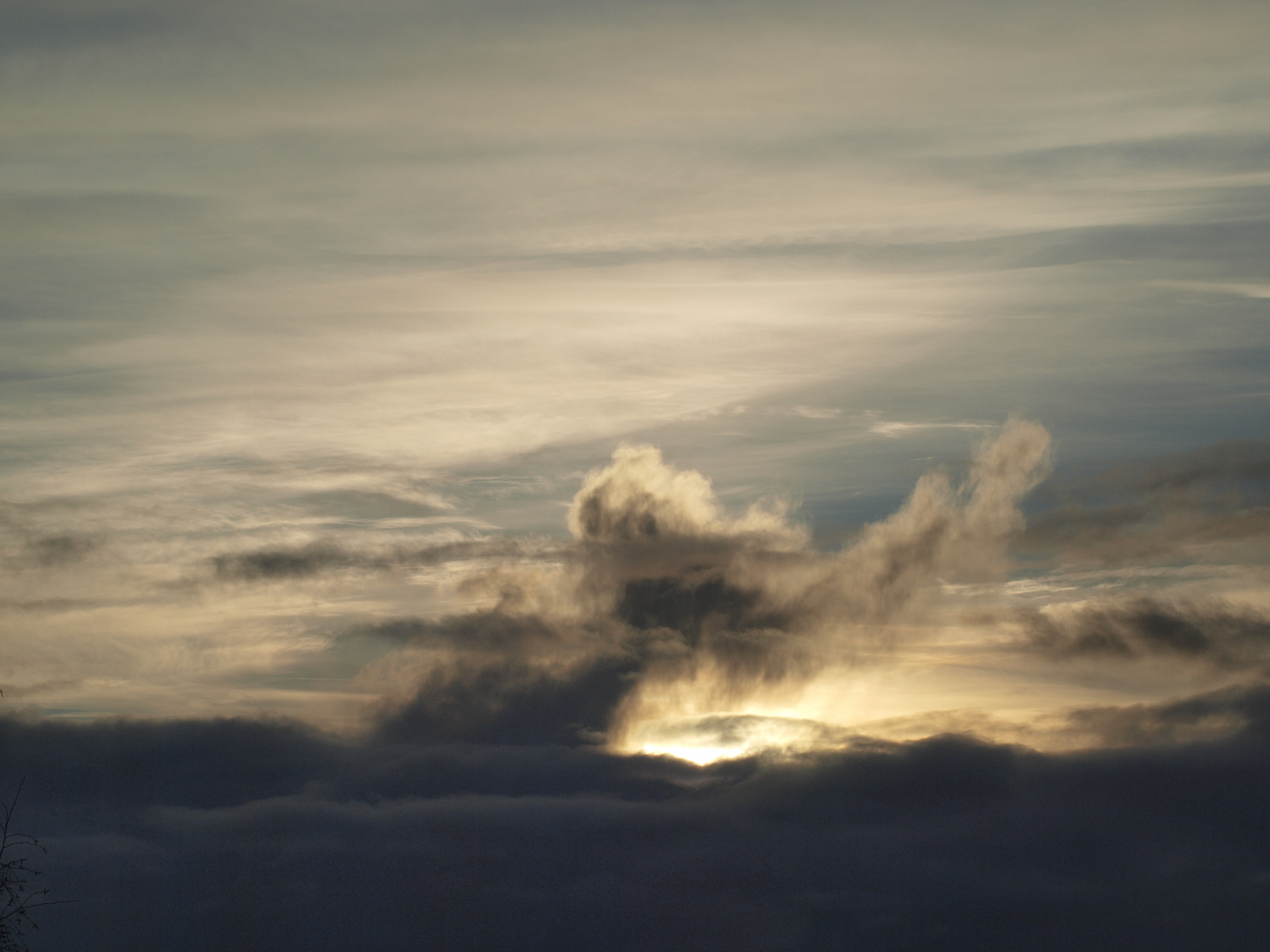 Evening sky, Big, Cloud, Clouds, Fog, HQ Photo