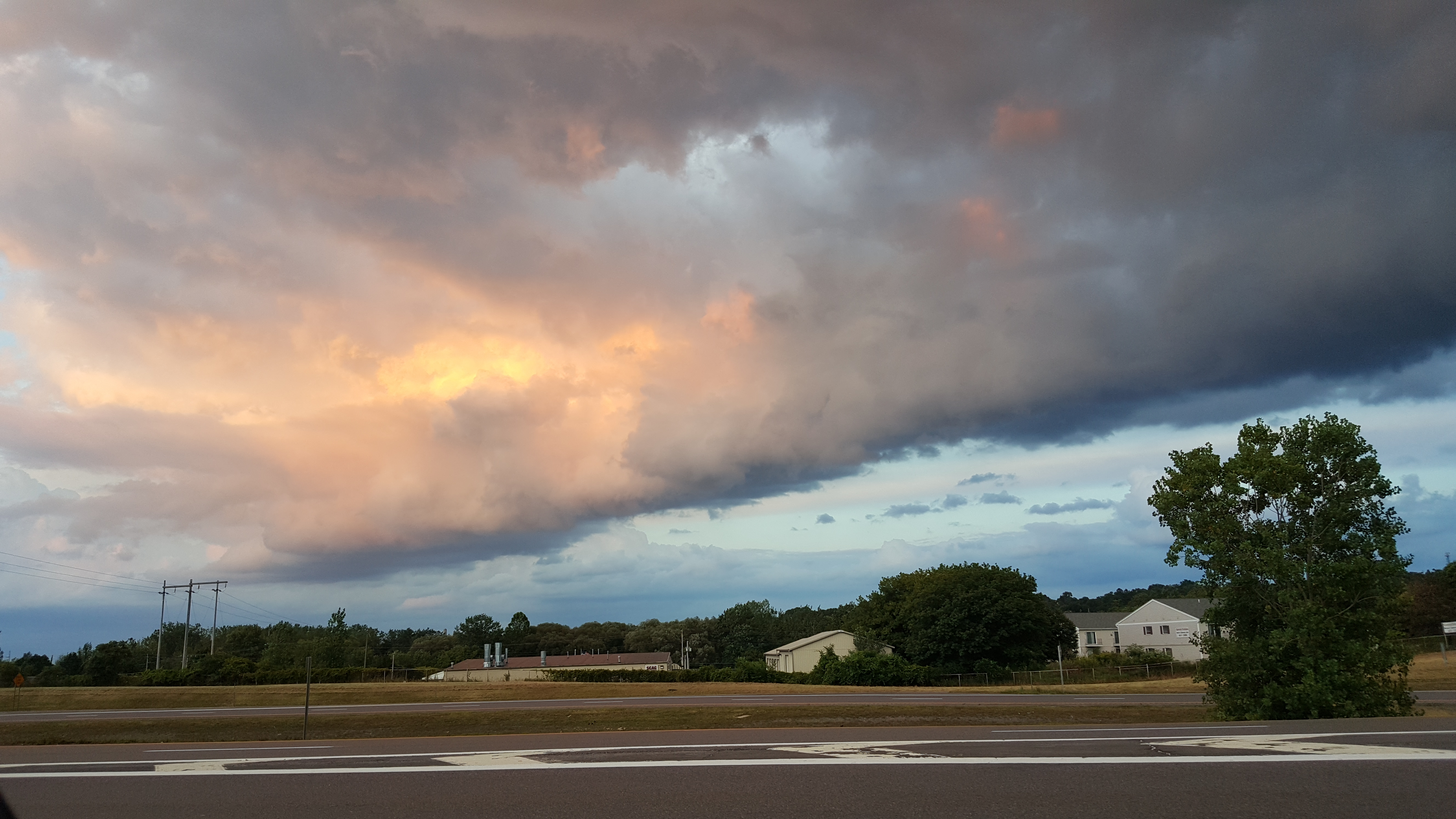 Evening Storm Clouds 7, Clouds, Evening, Road, Sky, HQ Photo