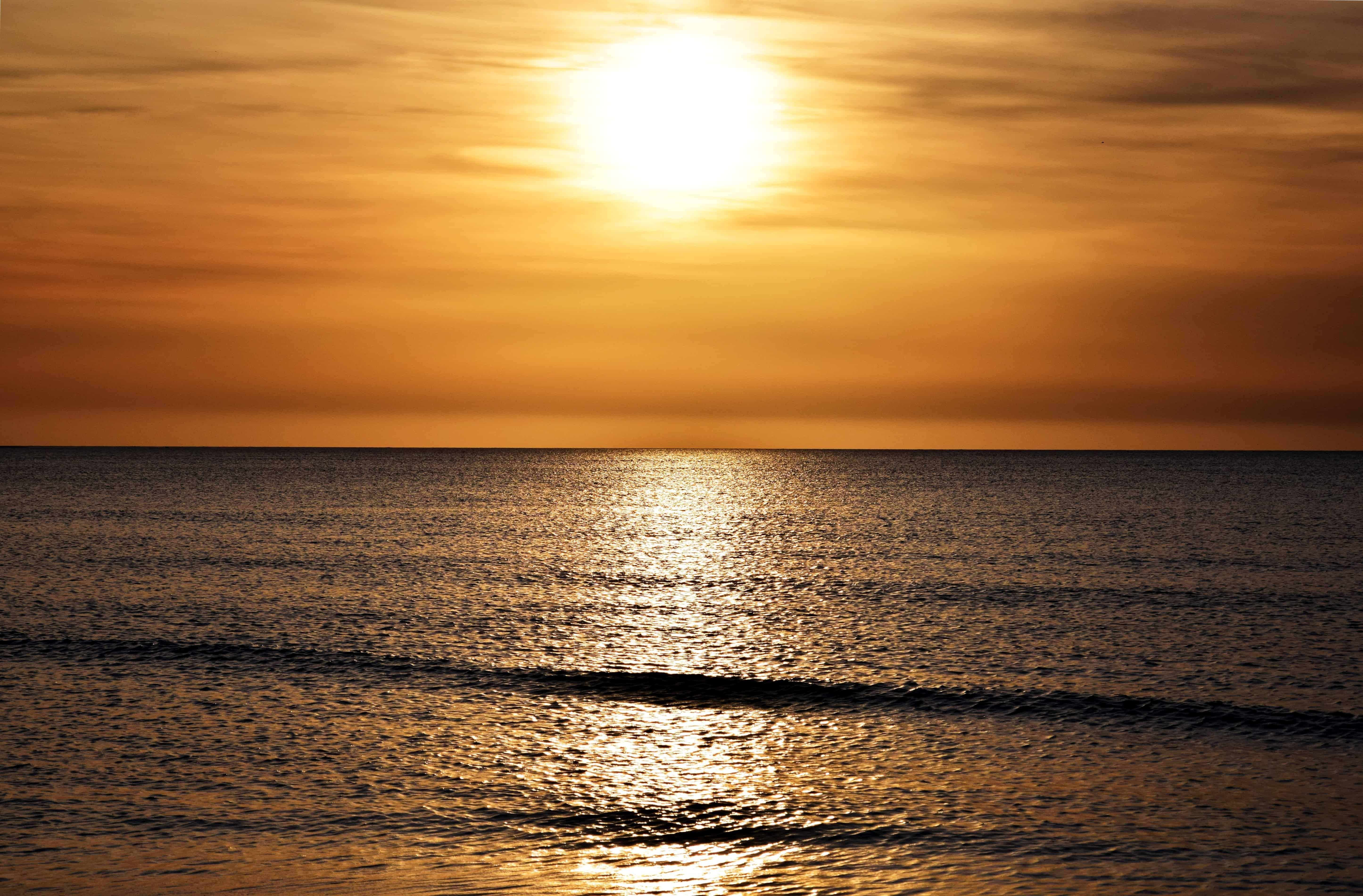 Free picture: water, outdoor, sky, beach, sunset, ocean, evening ...
