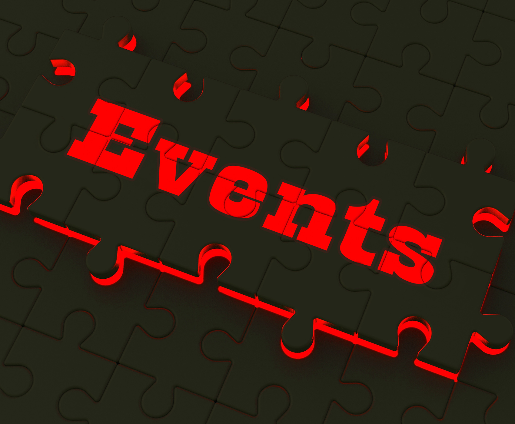 Events puzzle means occasions events or functions photo
