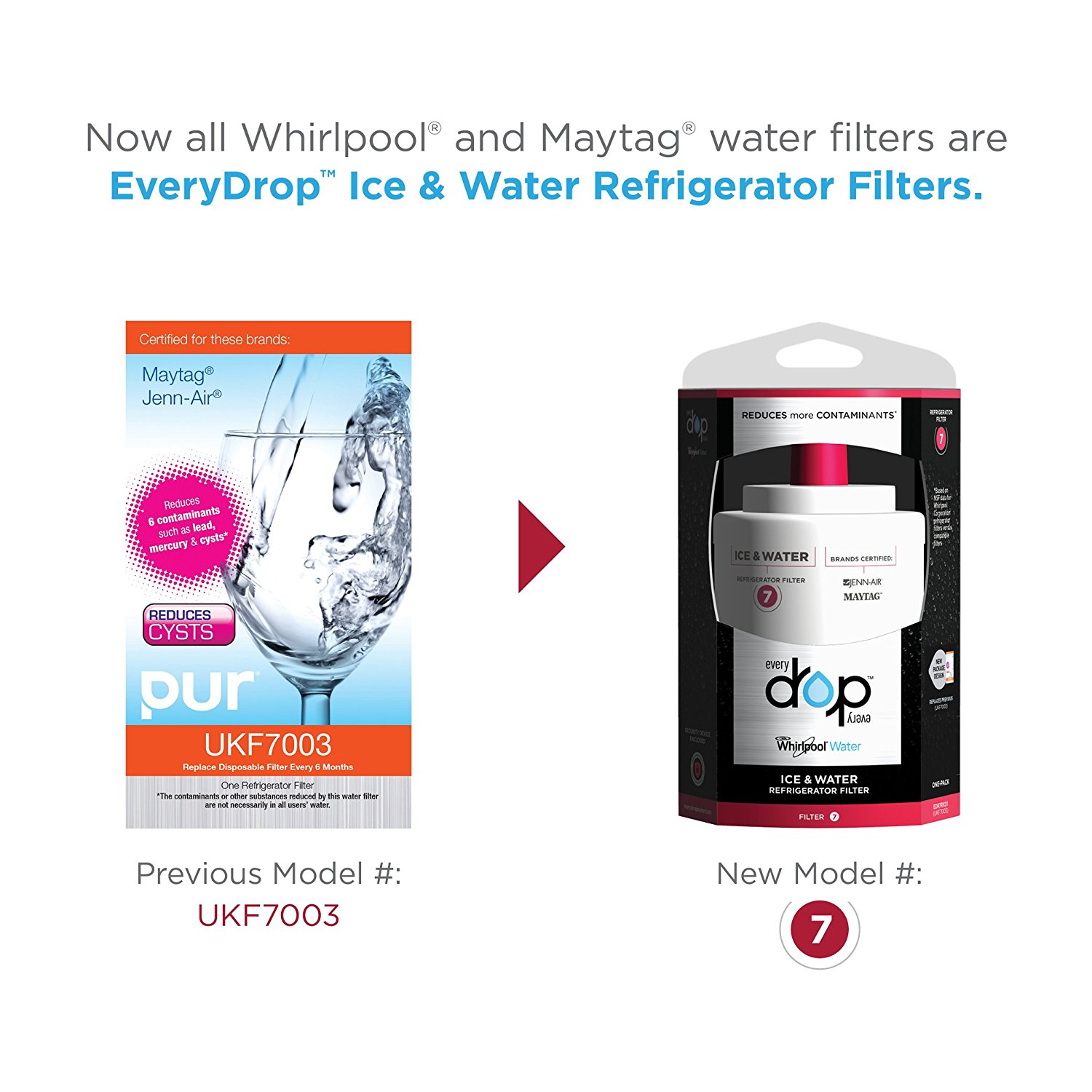 Amazon.com: EveryDrop by Whirlpool Refrigerator Water Filter 7 (Pack ...