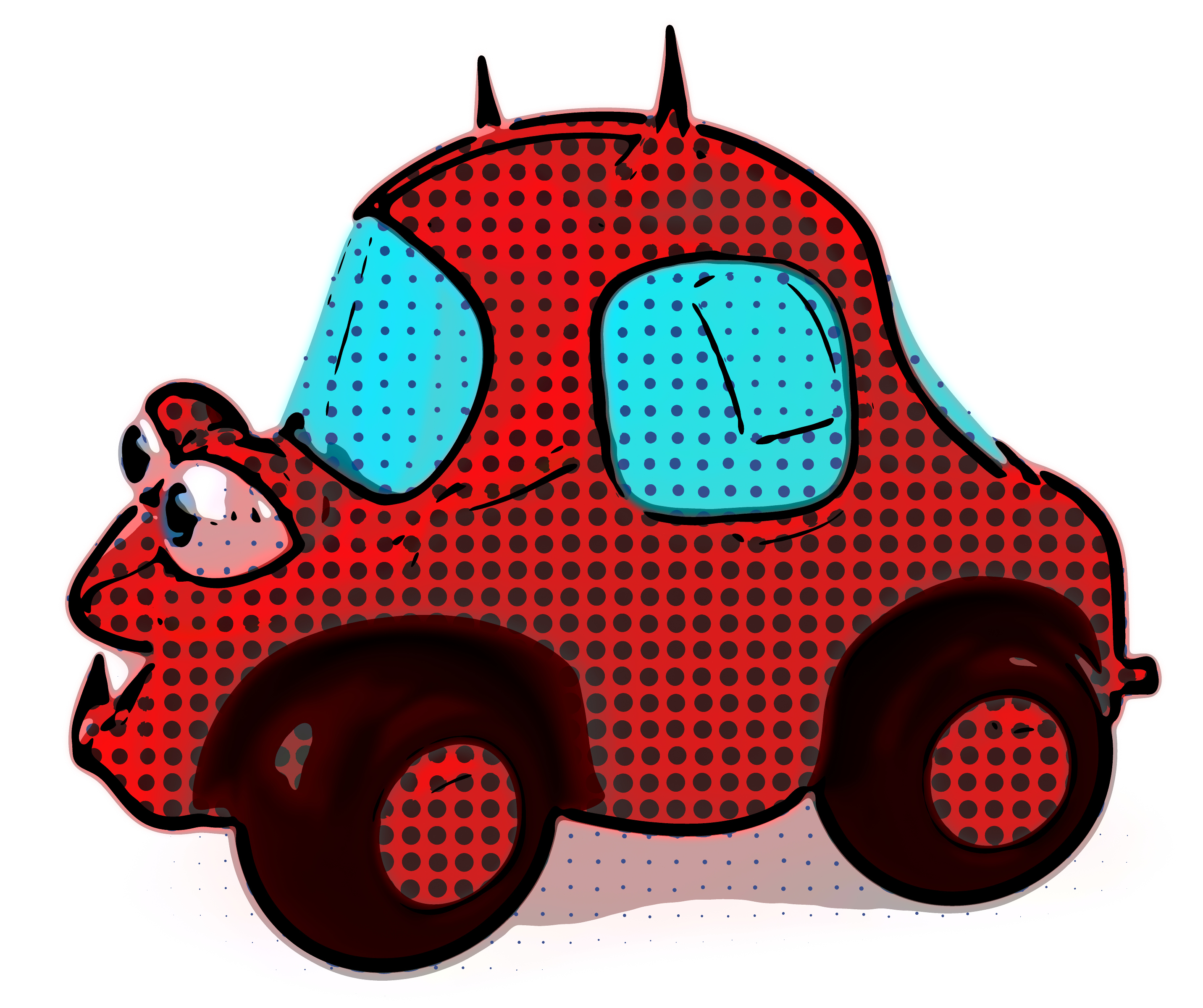 Evil car, Auto, Red, Windscreen, Vehicle, HQ Photo