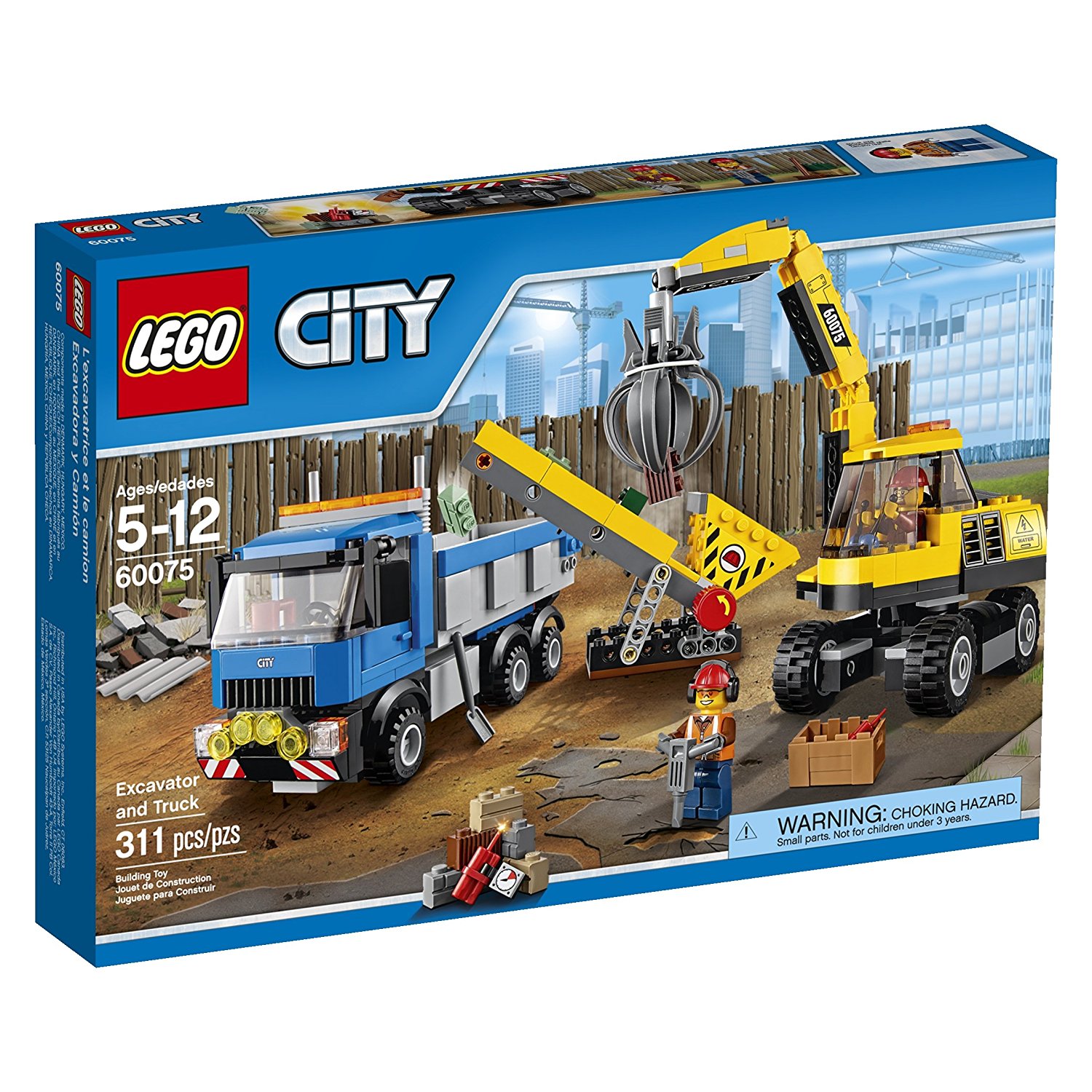 Amazon.com: LEGO City Demolition Excavator and Truck: Toys & Games