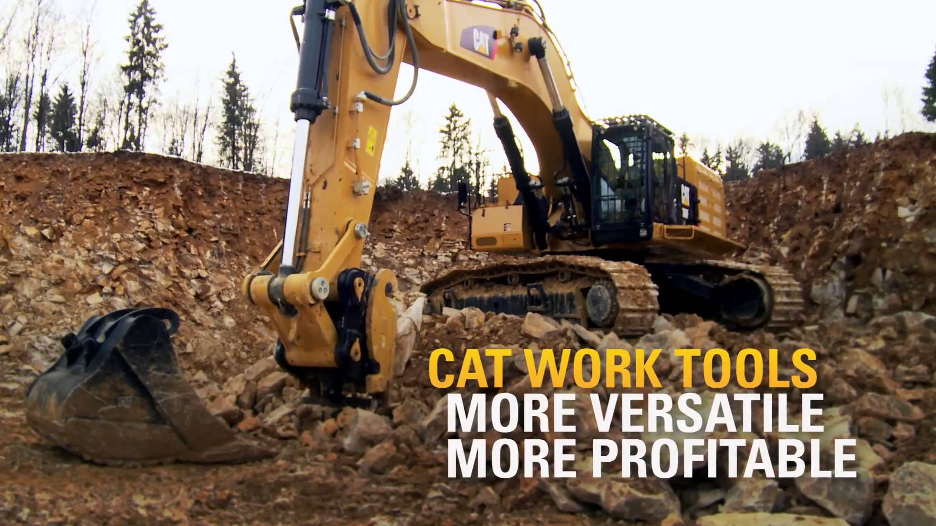 Cat® 390F Excavator at Work Digging and Loading - YouTube