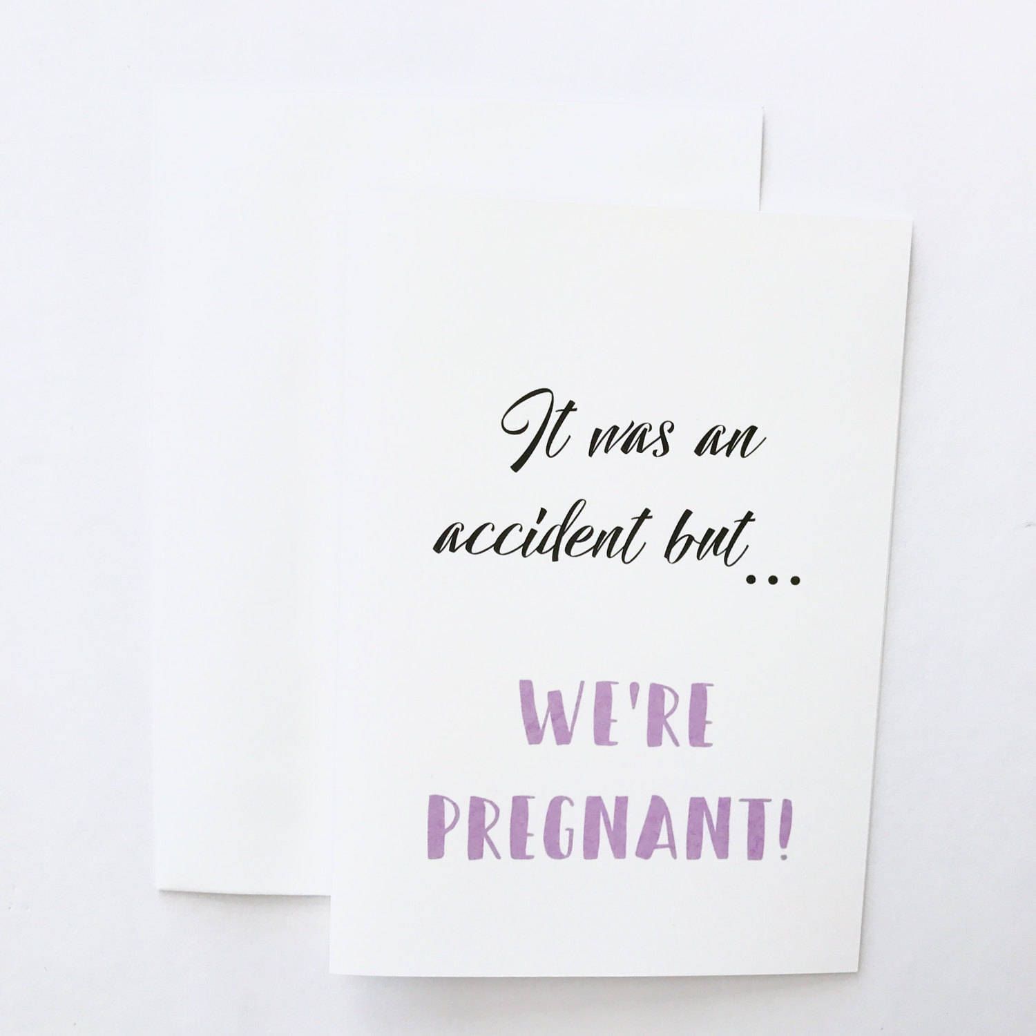 Pregnancy Announcement Card - Baby Announcement Card - Funny Baby ...