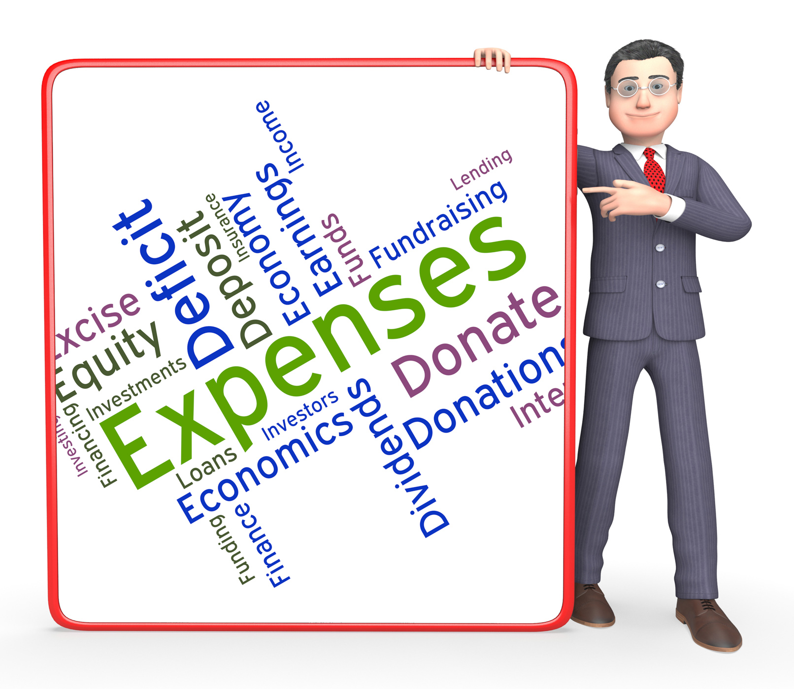 Expenses Word Represents Outgoing Outlays And Budgeting, Accounting, Wordcloud, Word, Text, HQ Photo
