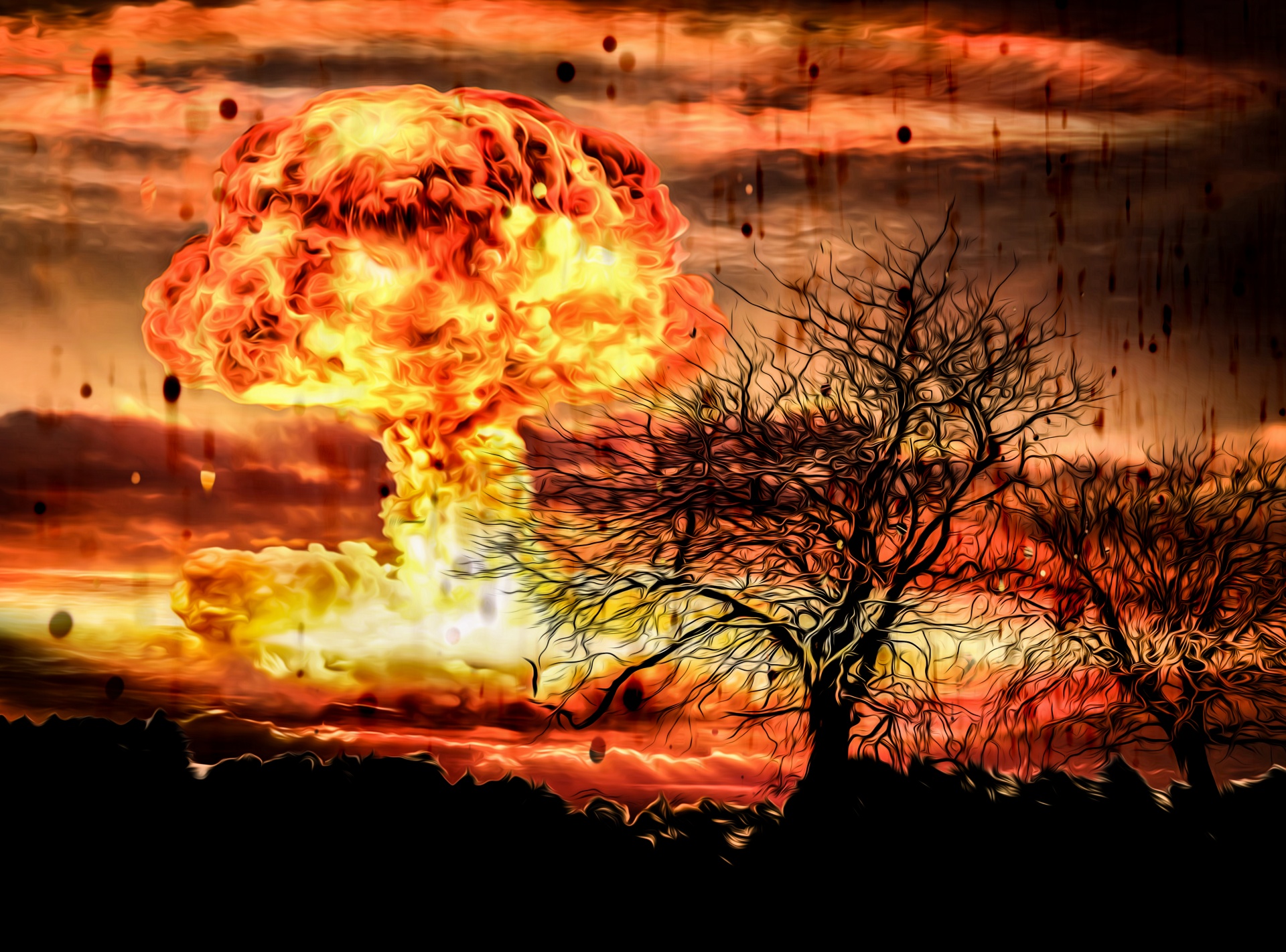 Nuclear Bomb Explosion Free Stock Photo - Public Domain Pictures