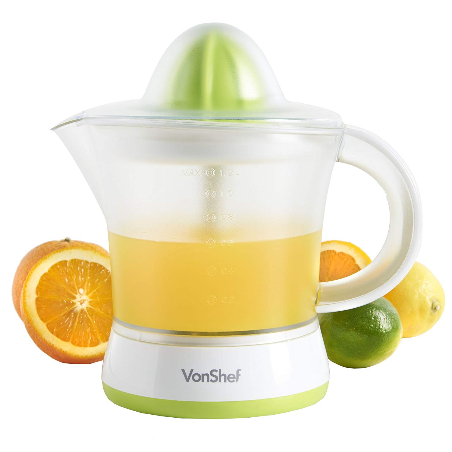 VonShef Electric Citrus Fruit Juicer Orange Juice Extractor - 25W ...