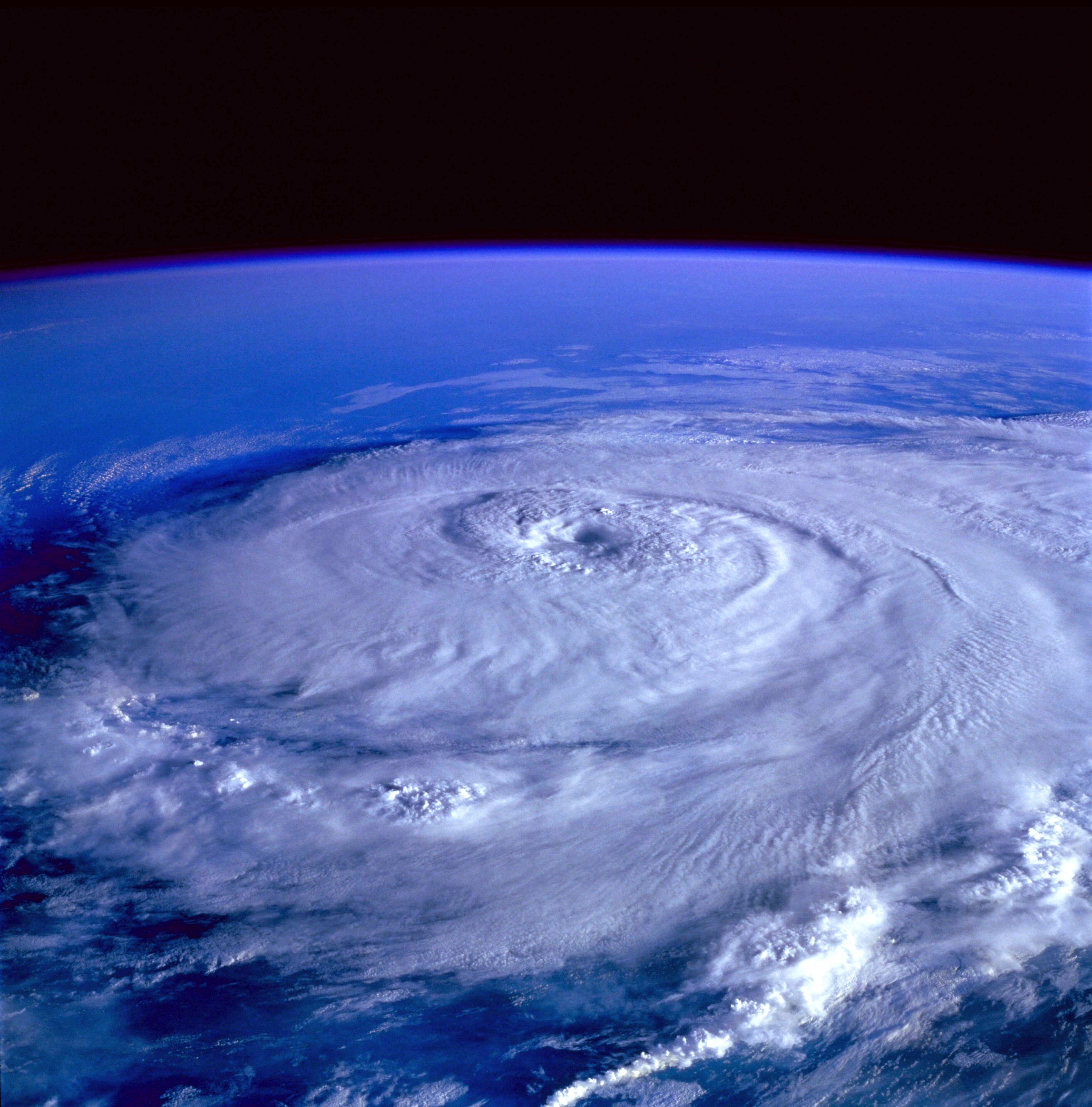 Eye of the storm image from outer space photo