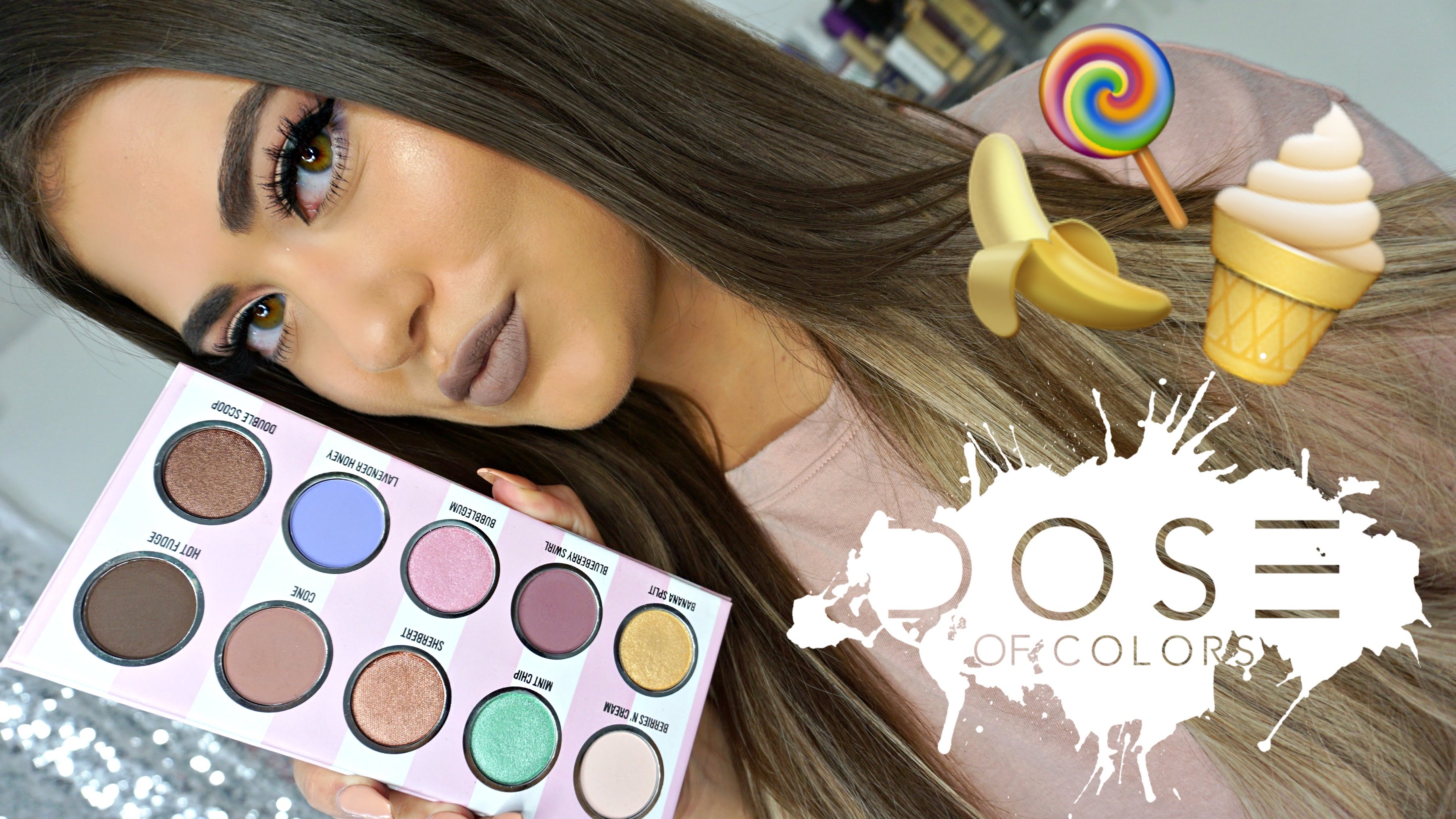 NEW Dose Of Colors EyesCream Palette! Swatches & Review - YouTube