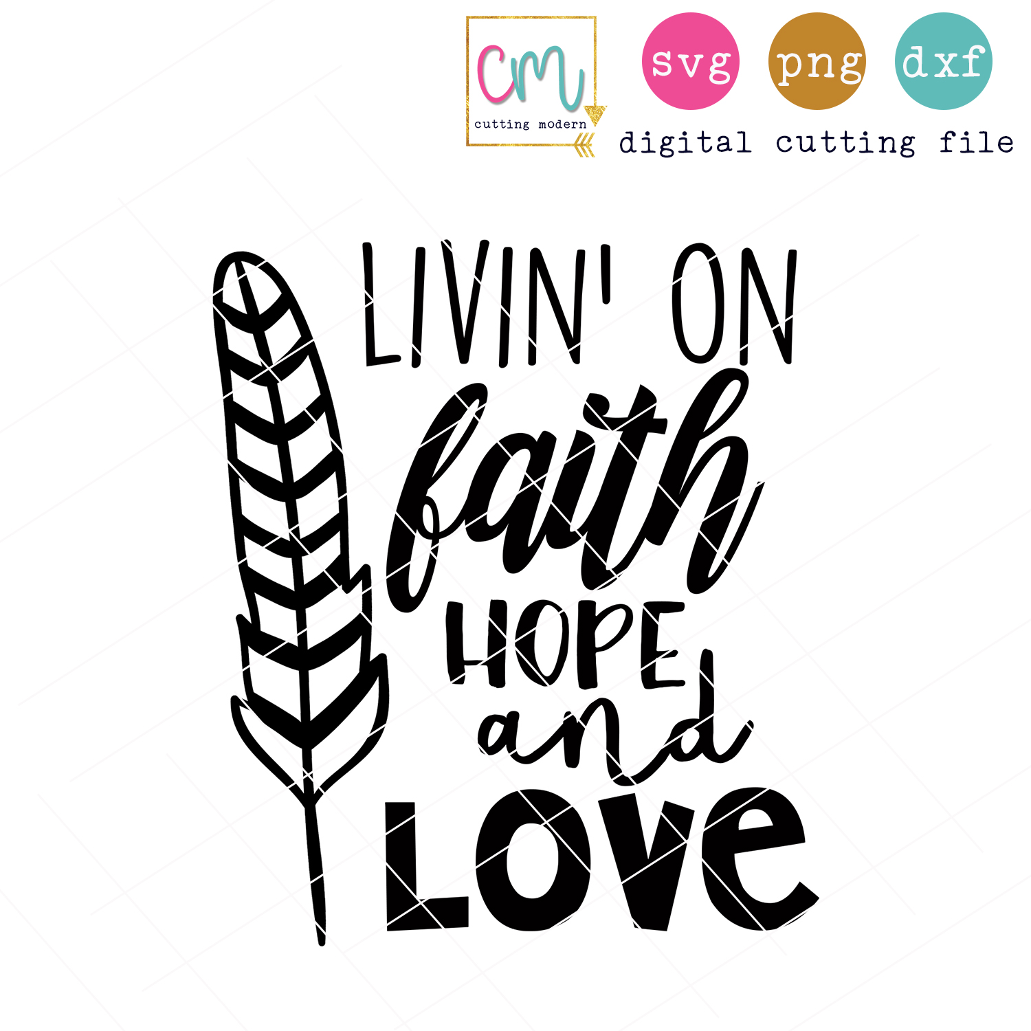 Livin' On Faith Hope And Love - SoFontsy