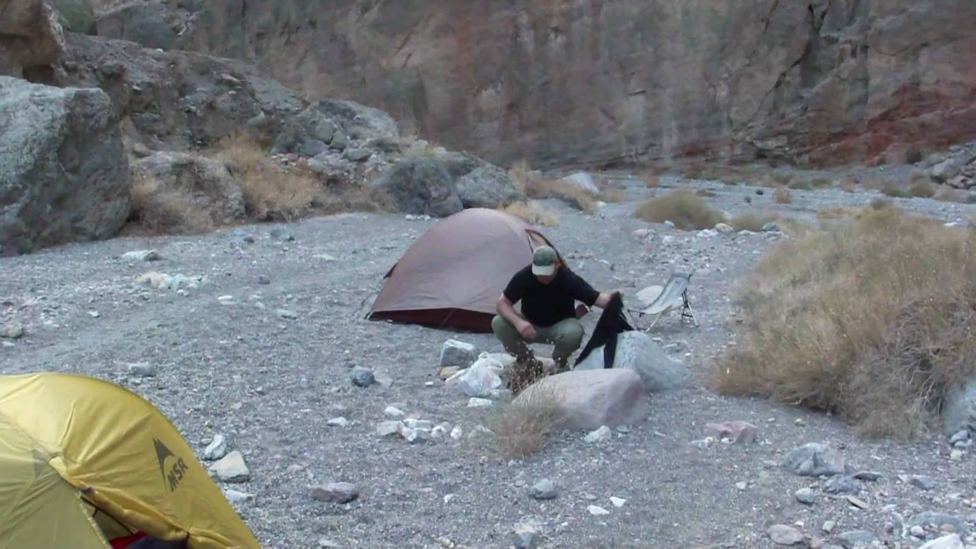Camping in Fall Canyon Death Valley 2010 - YouTube