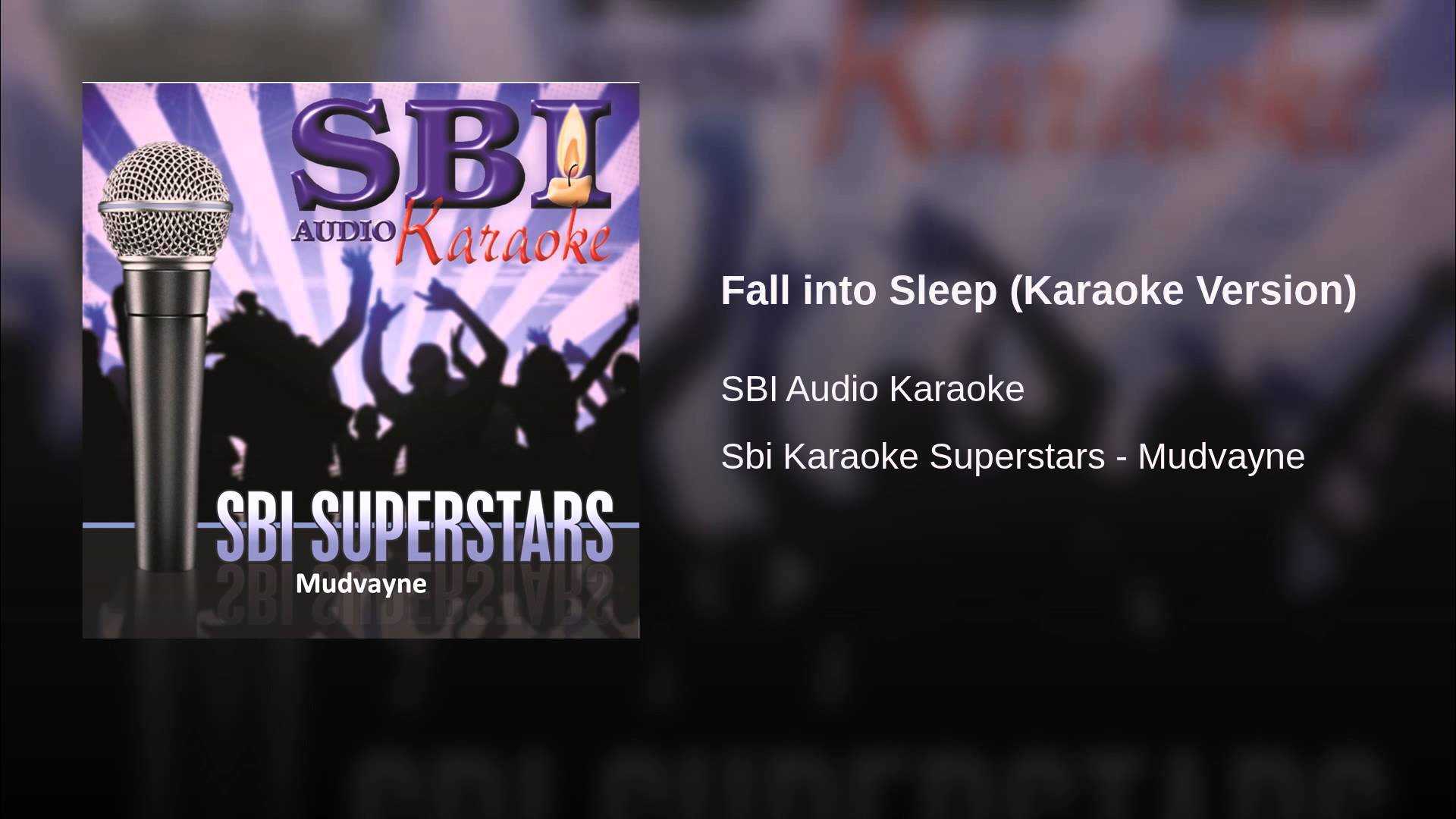 Fall into Sleep (Karaoke Version) - YouTube