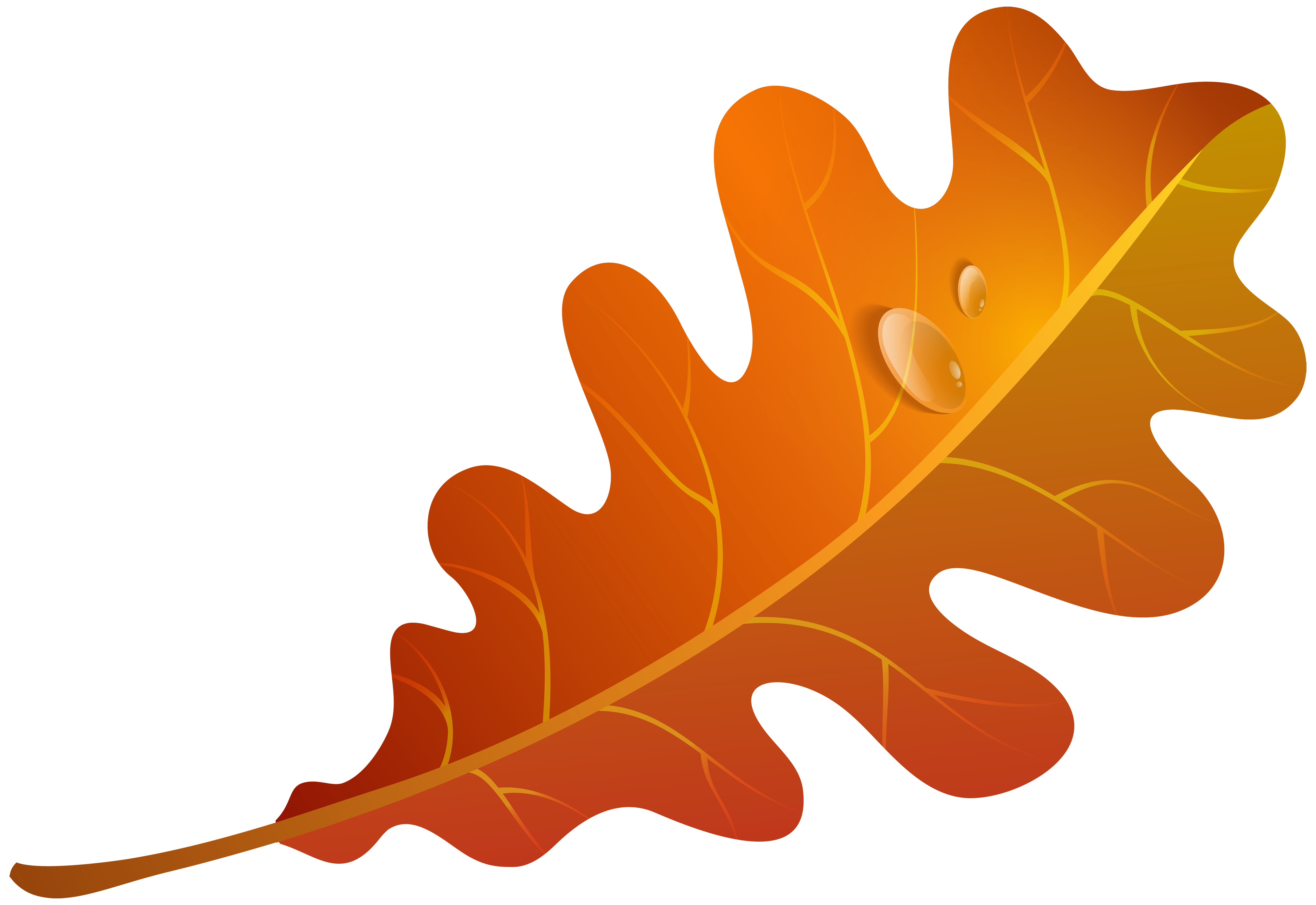 Fall Orange Leaf PNG Clipart Image | Gallery Yopriceville - High ...
