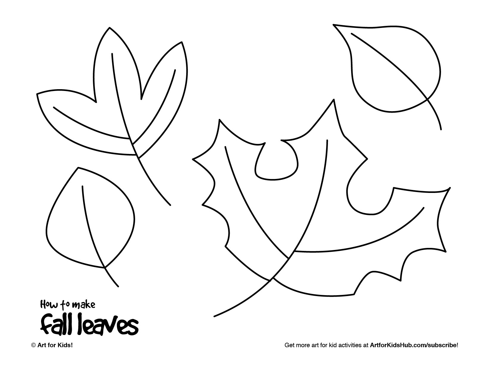 How To Make Fall Leaves - Art For Kids Hub -