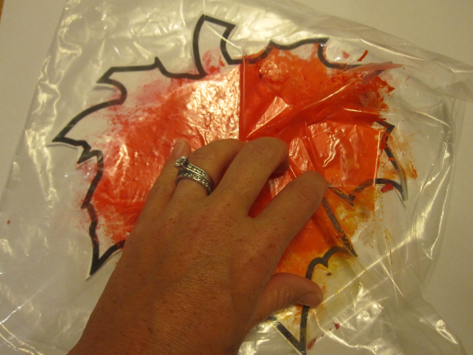 Toddler Approved!: Fall Leaf Painting in Baggies